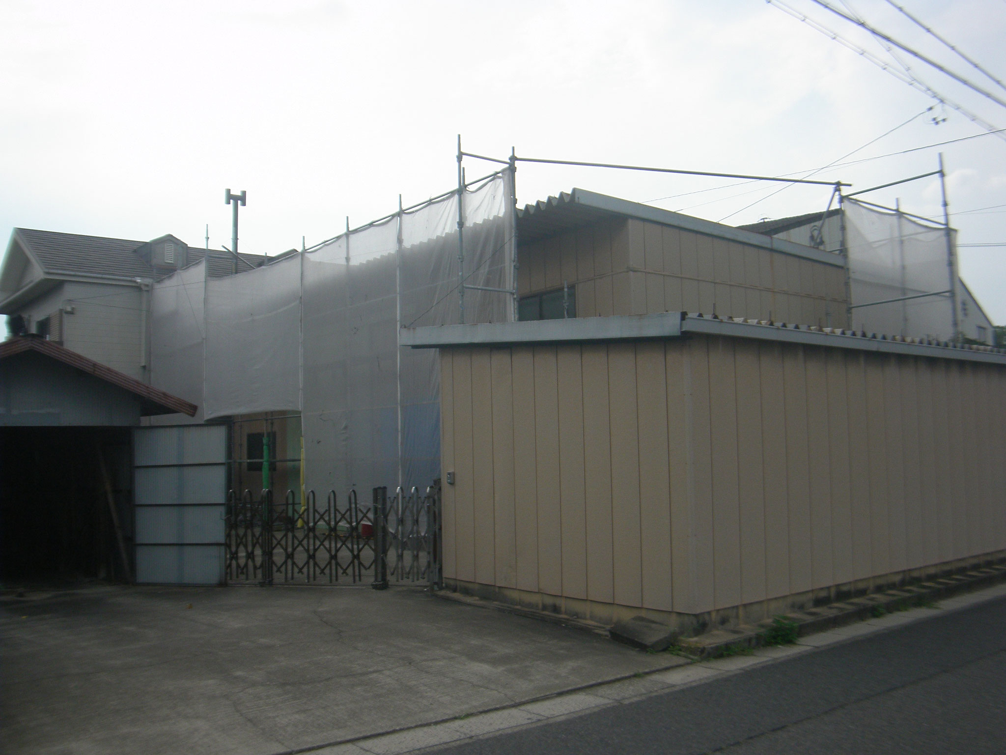 倉庫棟の改修工事：工程写真