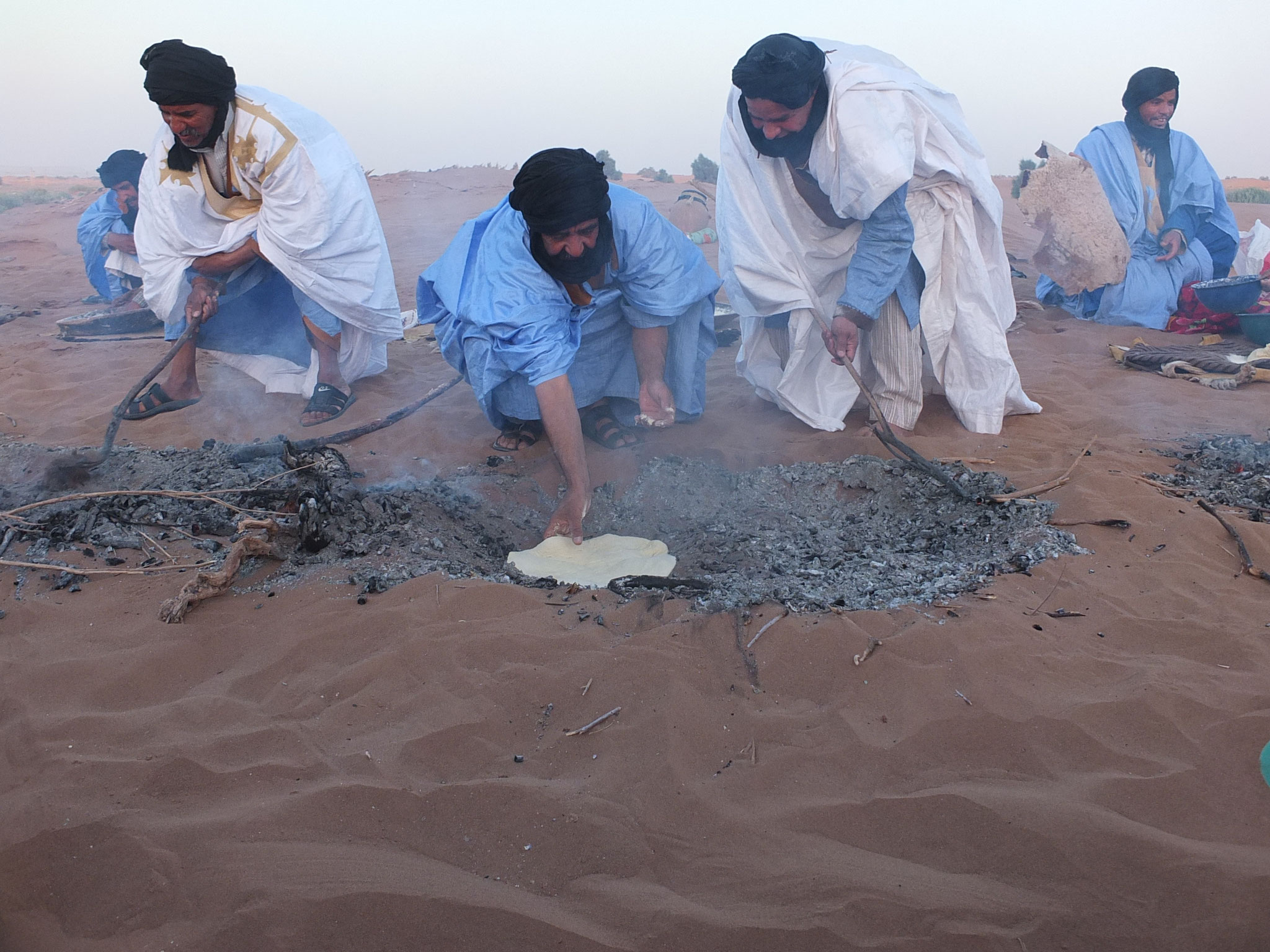 La cottura del "Pain du sable"