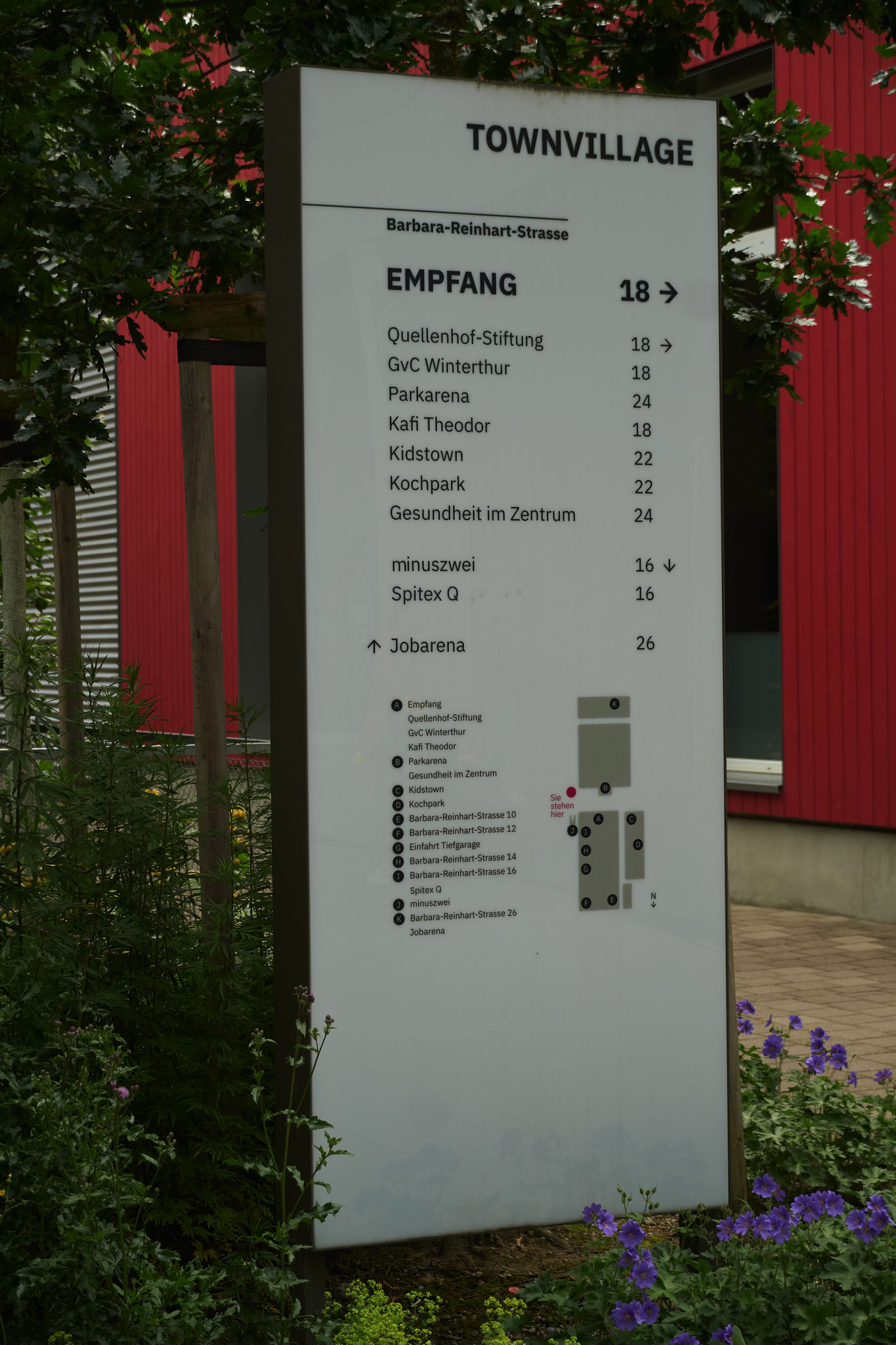 Die Praxis befindet sich im "Townvillage" und ist Teil vom "Gesundheit im Zentrum"