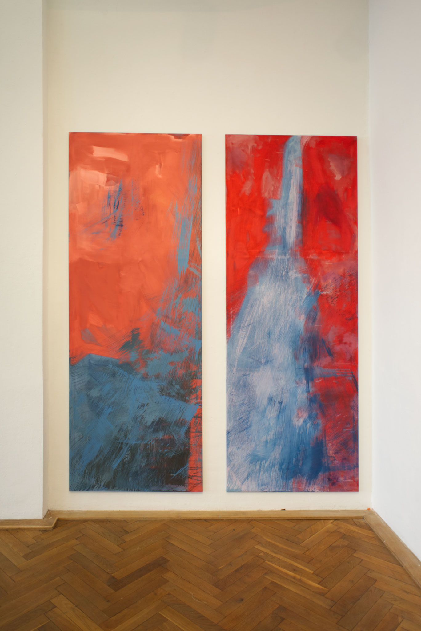 Zwischen ihm & mir 1.7 & 1.9 | Öl & Acryl auf Leinwand | 250 x 105 cm | 2020