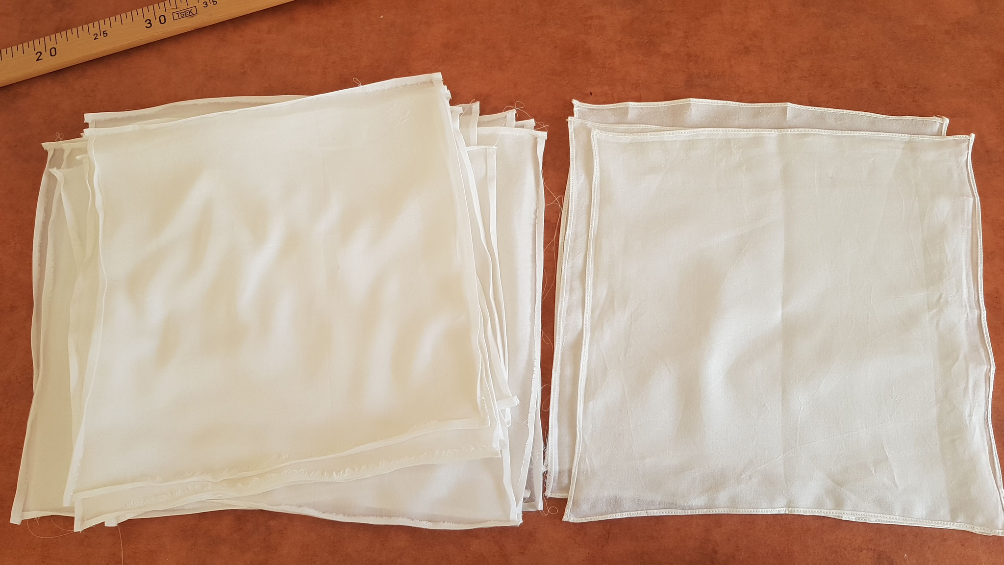 Mouchoirs en toile de coton pour homme