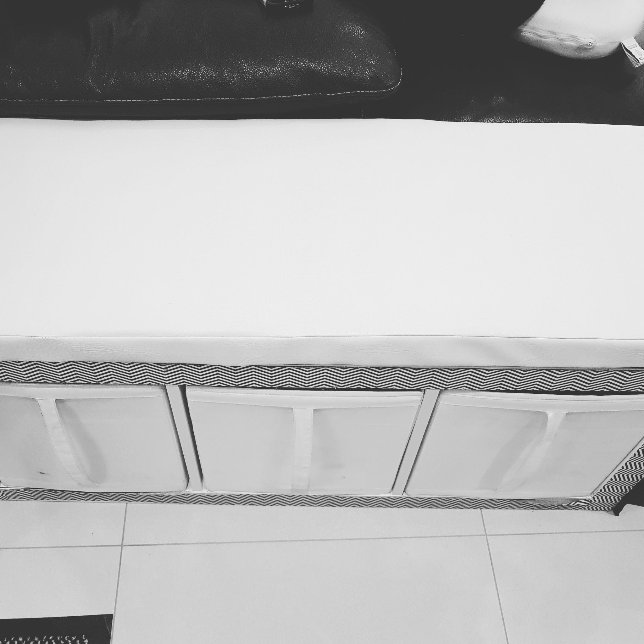 Coussin de banquette en coron enduit