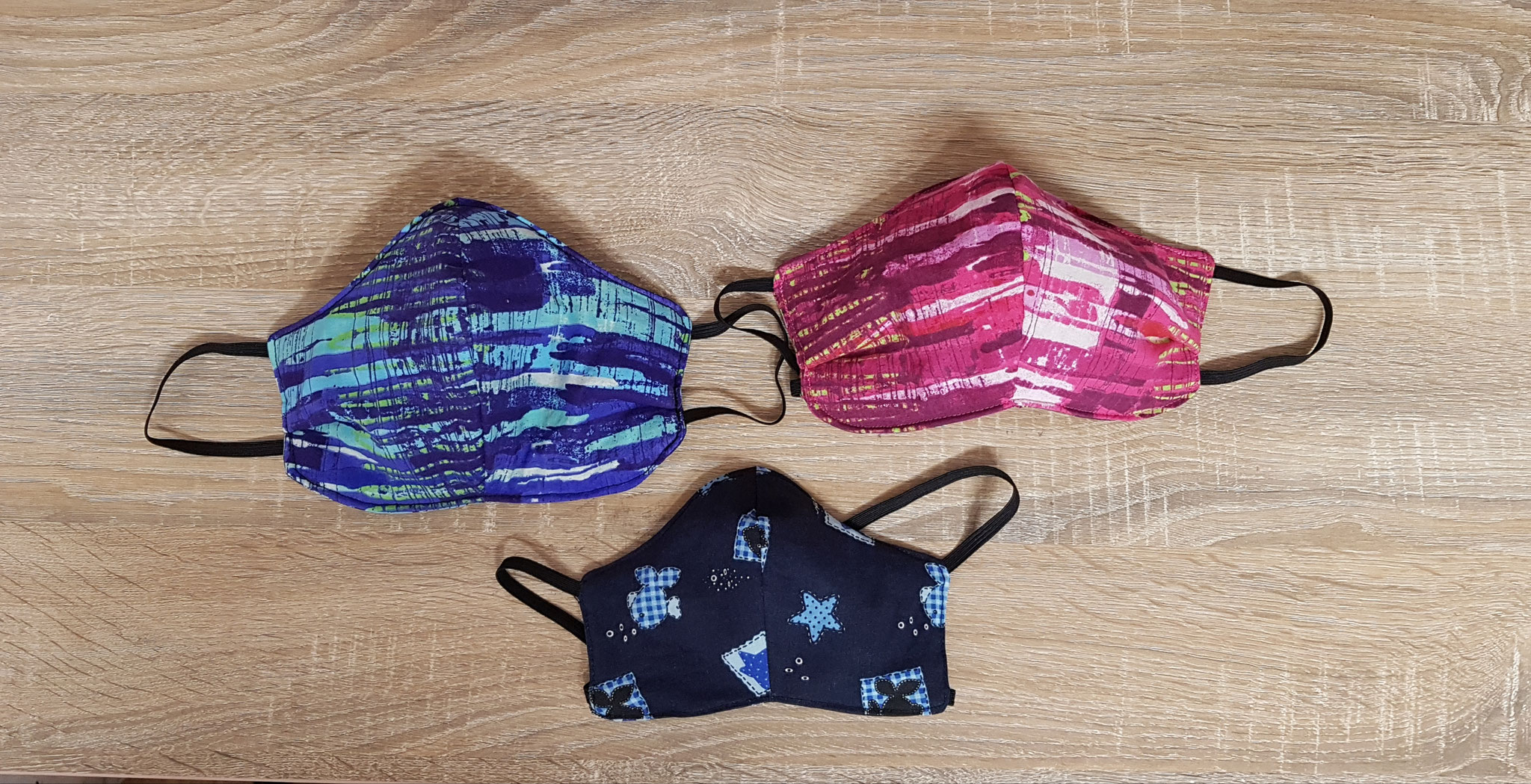 Masques Homme / Femme / Enfant en coton doublure ouate 