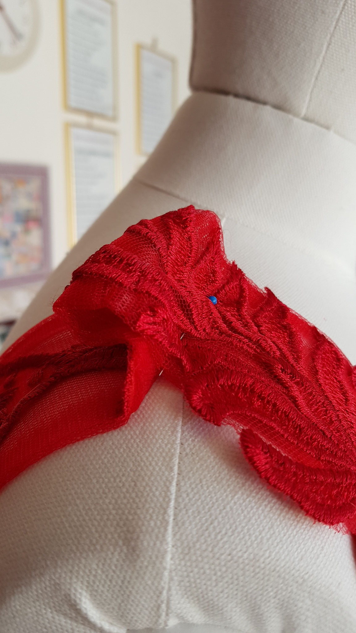 Reprise épaule robe de mariage
