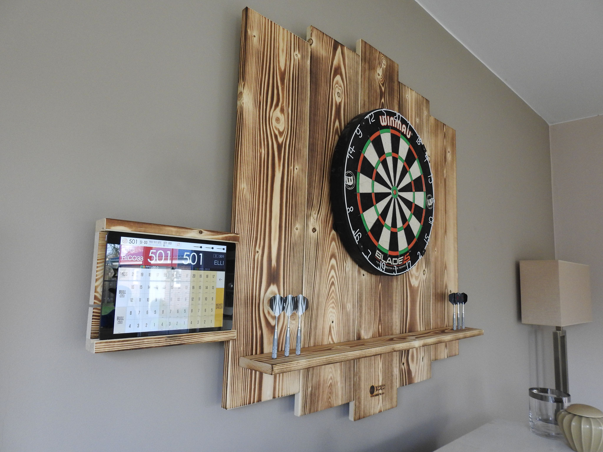 WOODEN Dartboard Surround, Dart Wandschutz, Dartboard Backboard