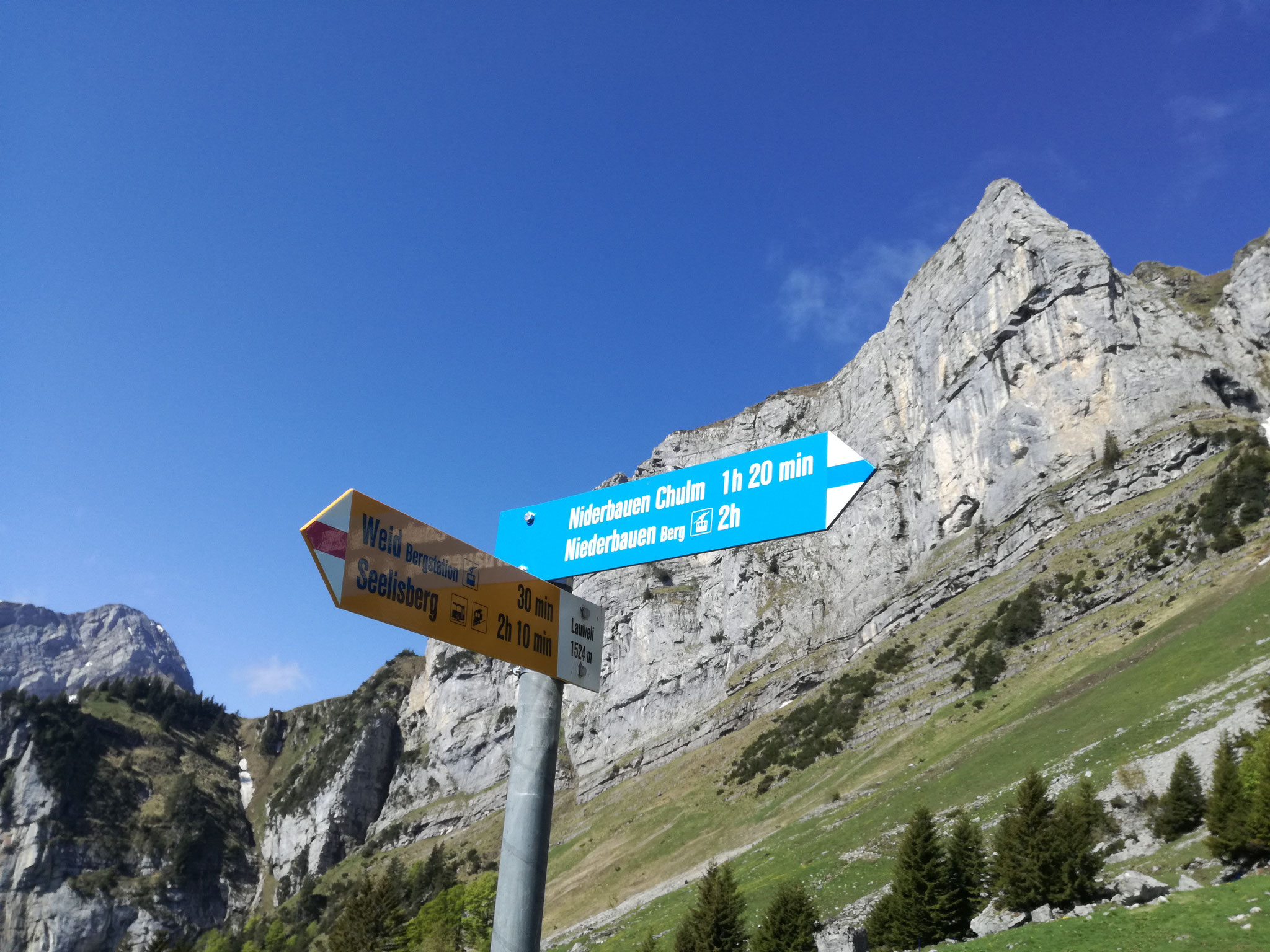 Wanderweg Richtung Chulm