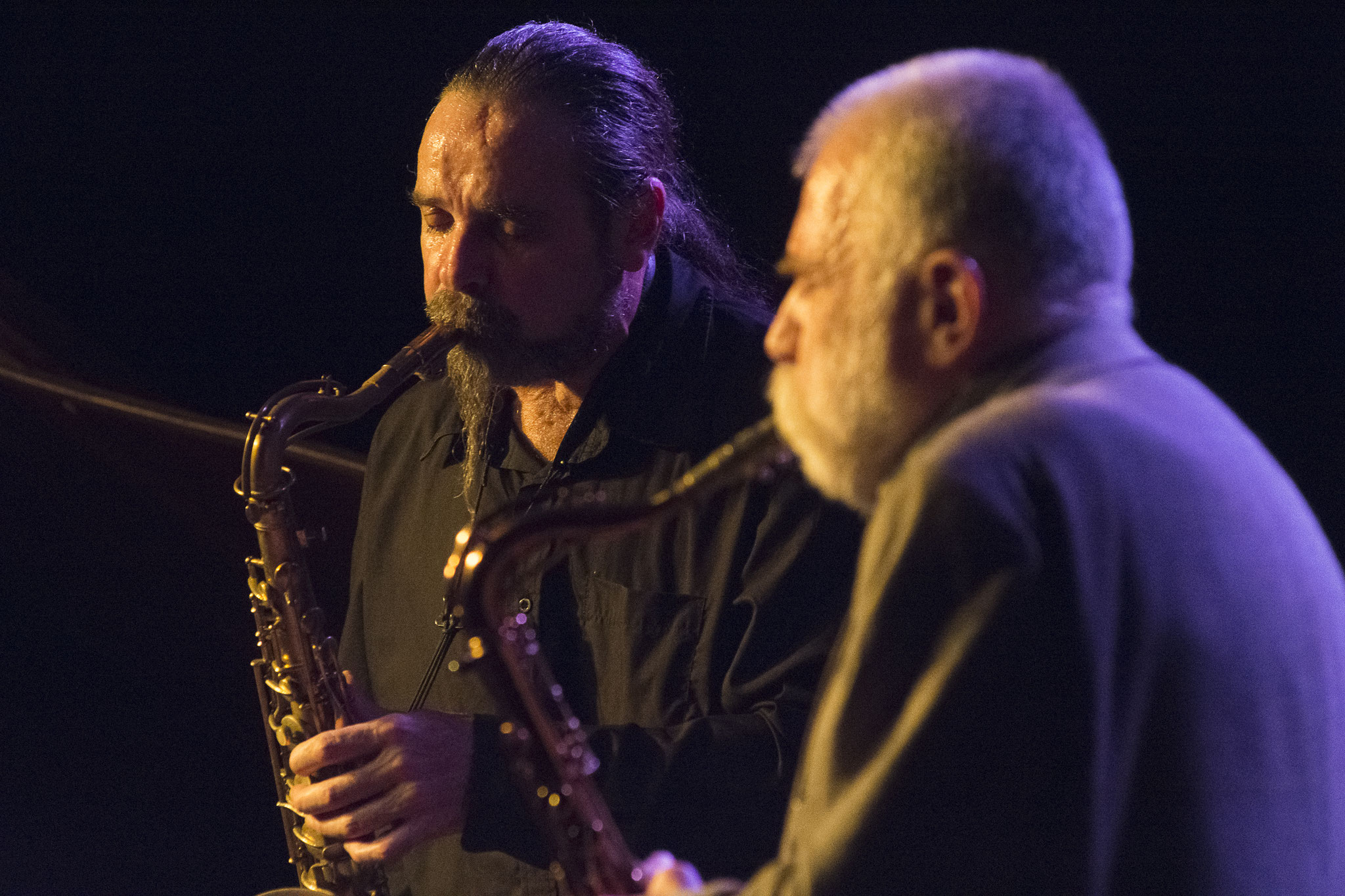 Hiby/Brötzmann   Wuppertal "Jazzclub Loch" 2018  © Antje Zeis-Loi