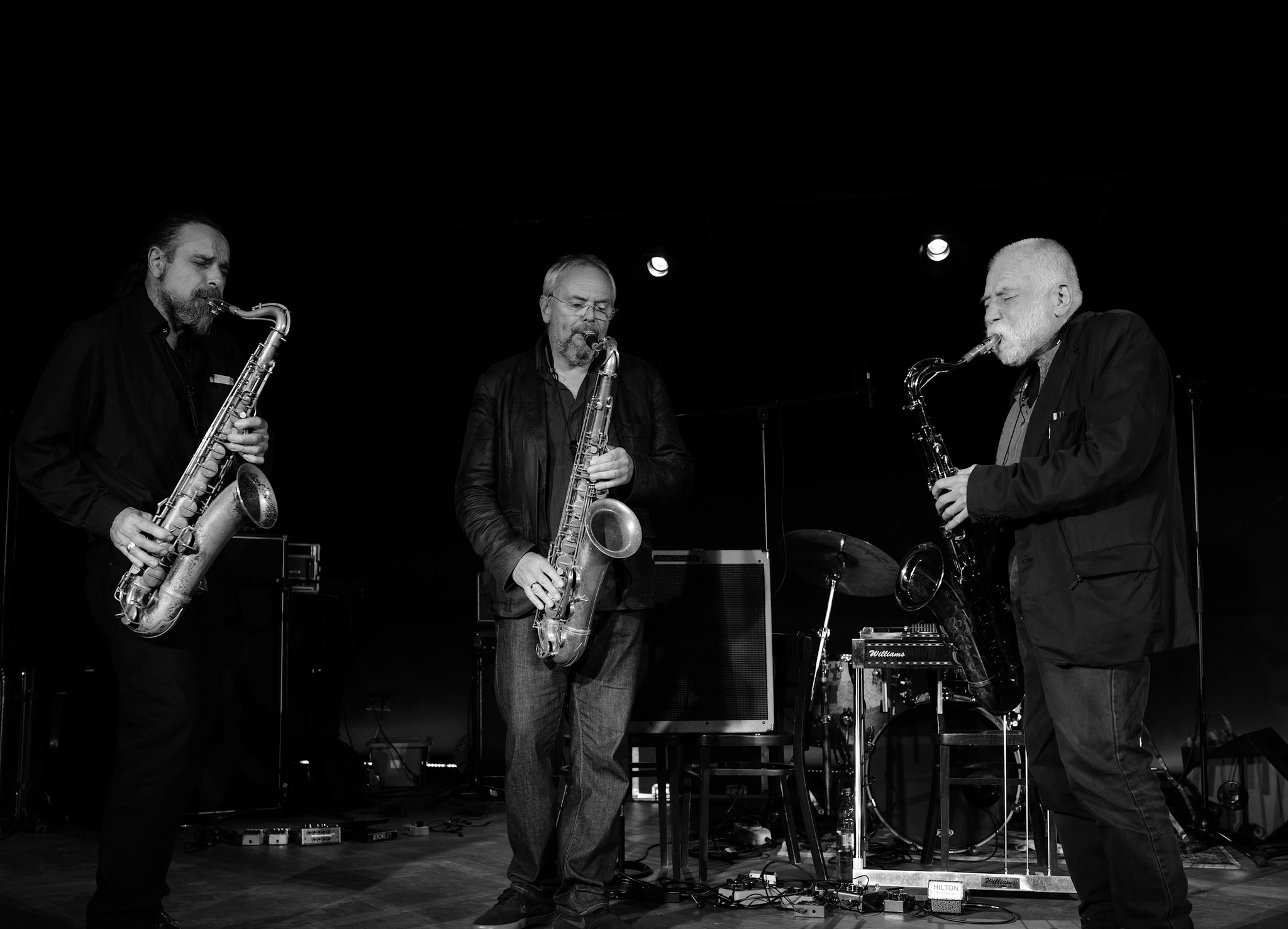 BRÖtz 80! Festival 29.08.2021    H.P.Hiby, W.Schmidtke, P.Brötzmann       © Elmar Petzold