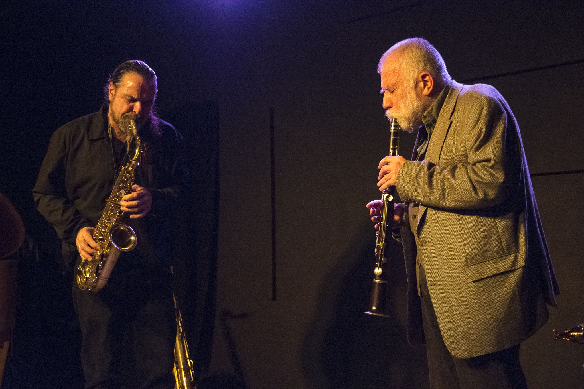 Hiby/Brötzmann   Wuppertal "Jazzclub Loch" 2018  © Antje Zeis-Loi