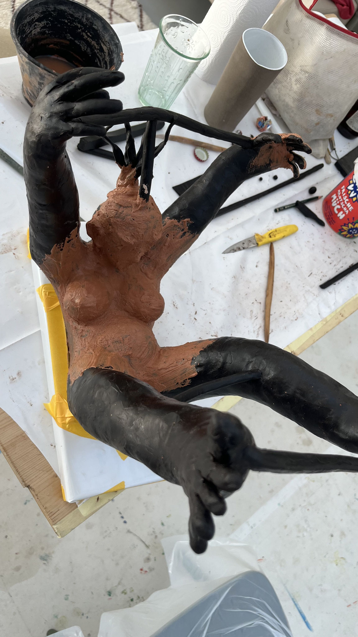 Die Fallende - Bronze - 81cm