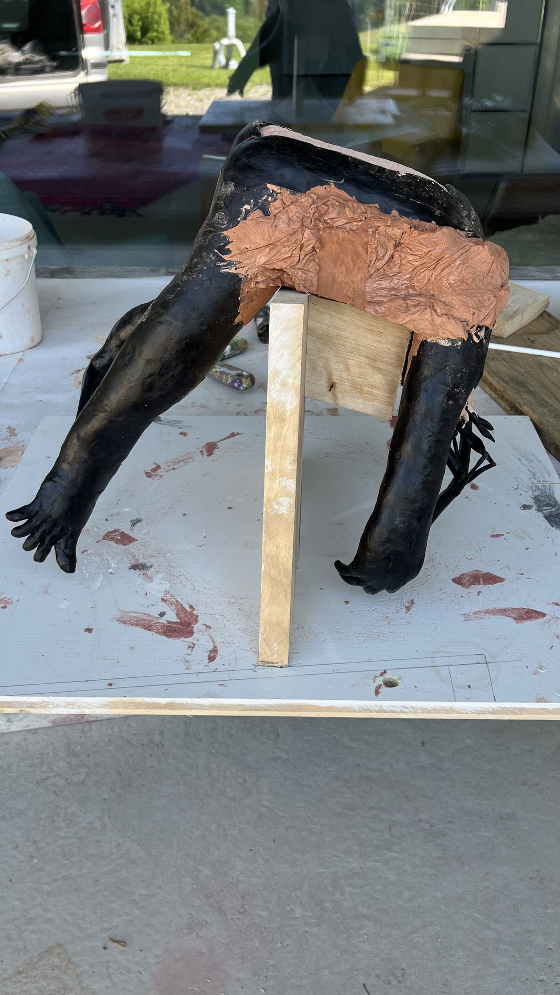 Die Fallende - Bronze - 81cm