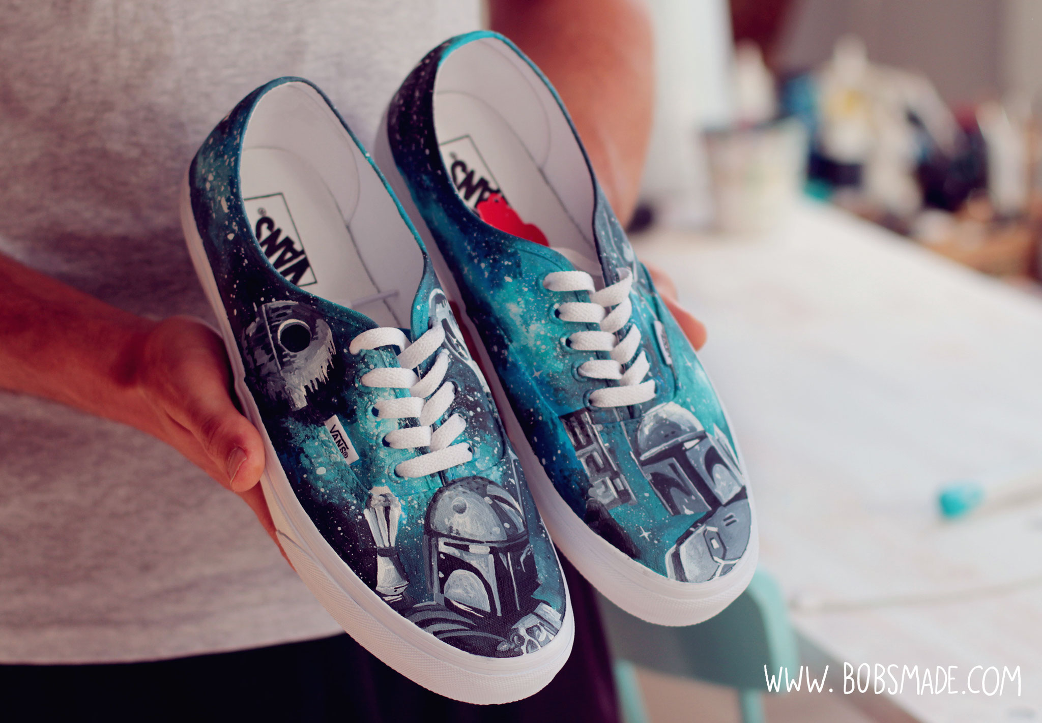 Boba Fett Fanart Vans Starwars Art Custom Design