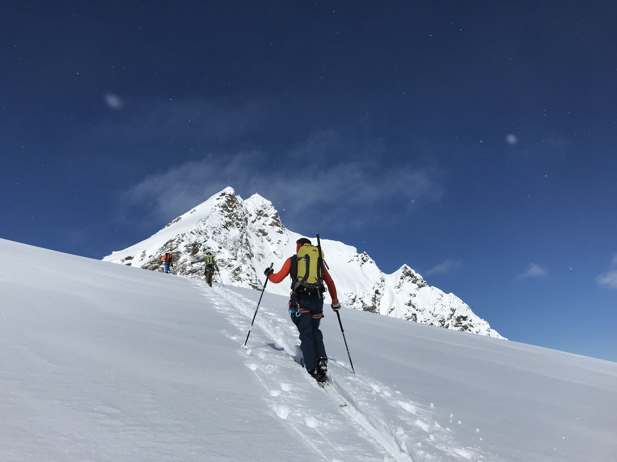 Im Aufstieg zum Silvrettahorn