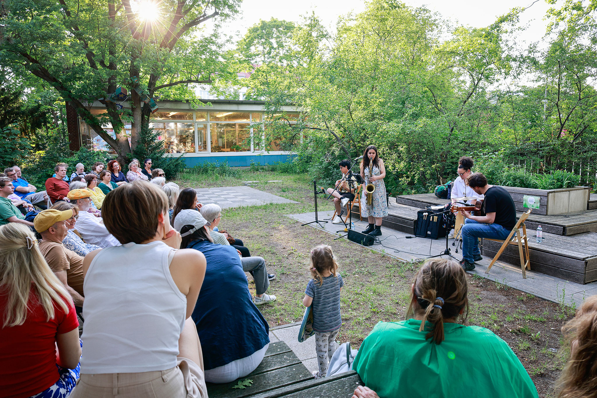 Ares Gratal Band im Lesegarten, Foto: Antonia Richter