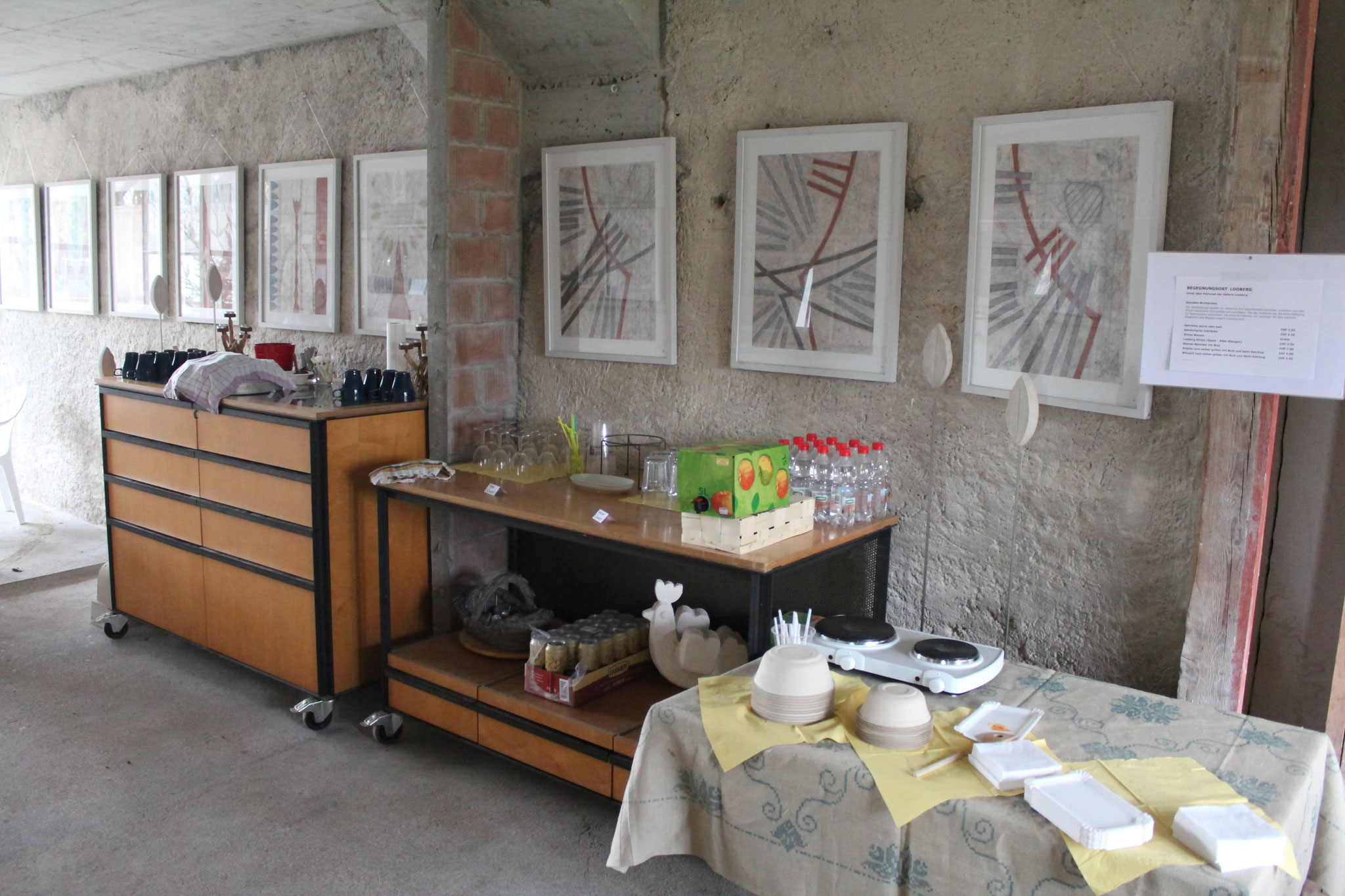 Teestube, Buffet Selbstbedienung