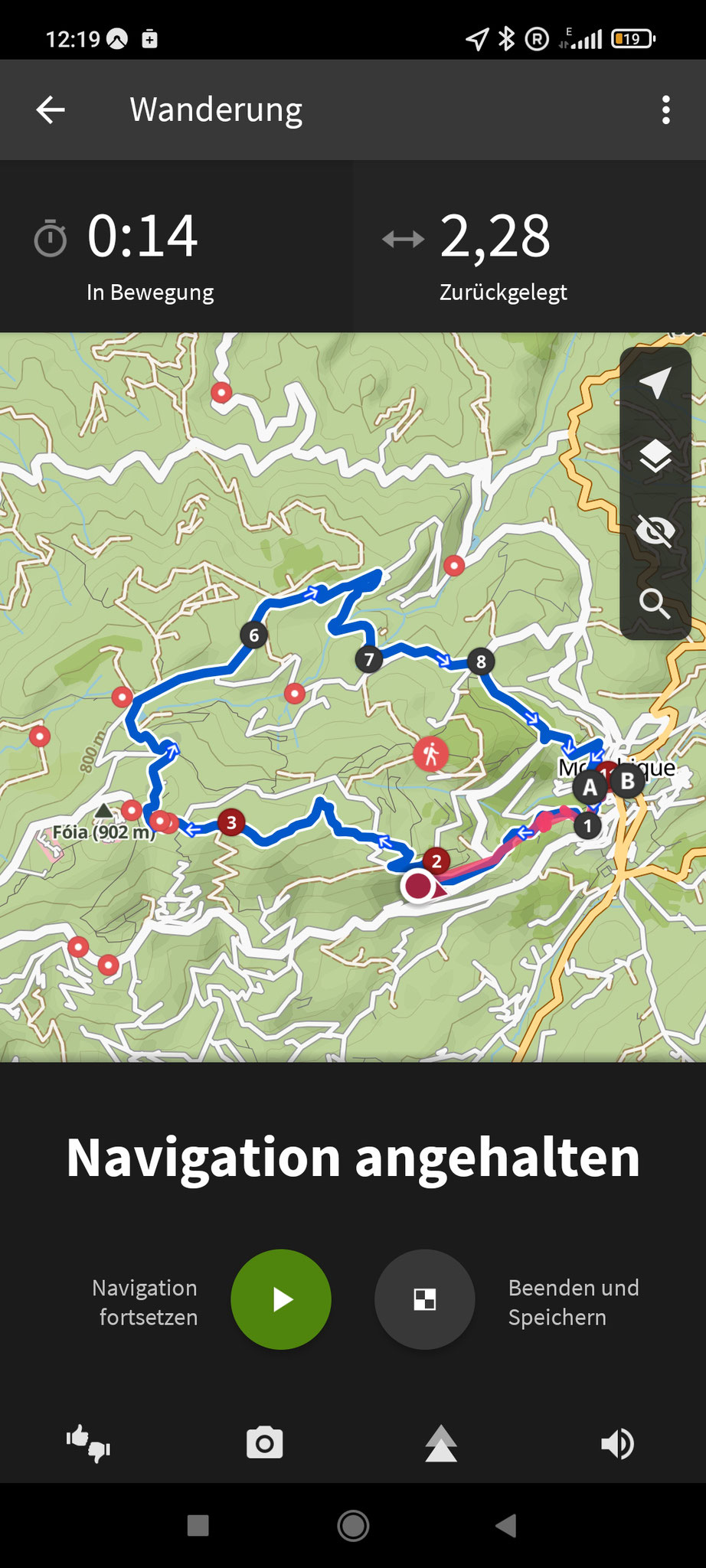 Die Tour auf den Foja
