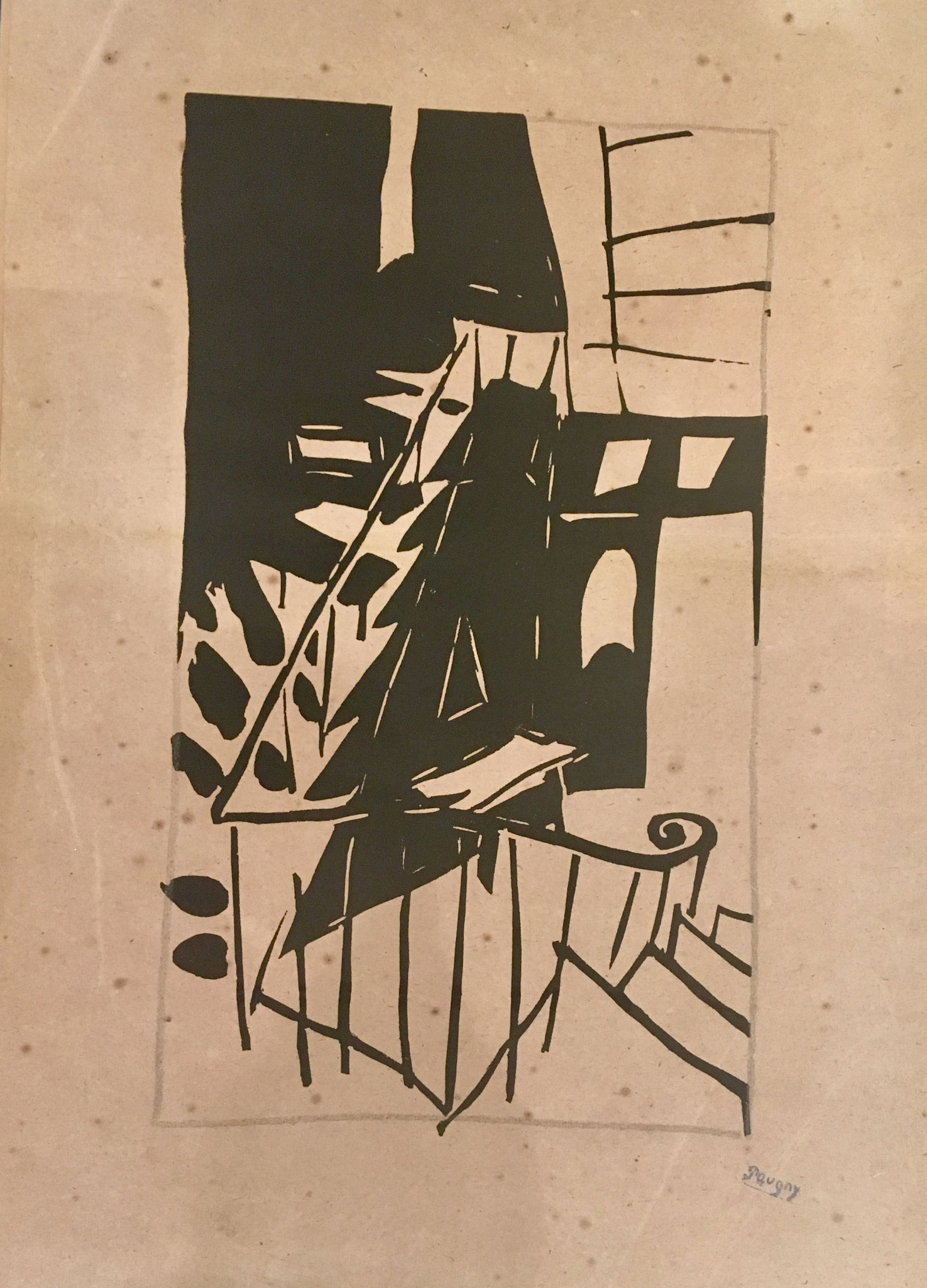 ensemble de bois gravés