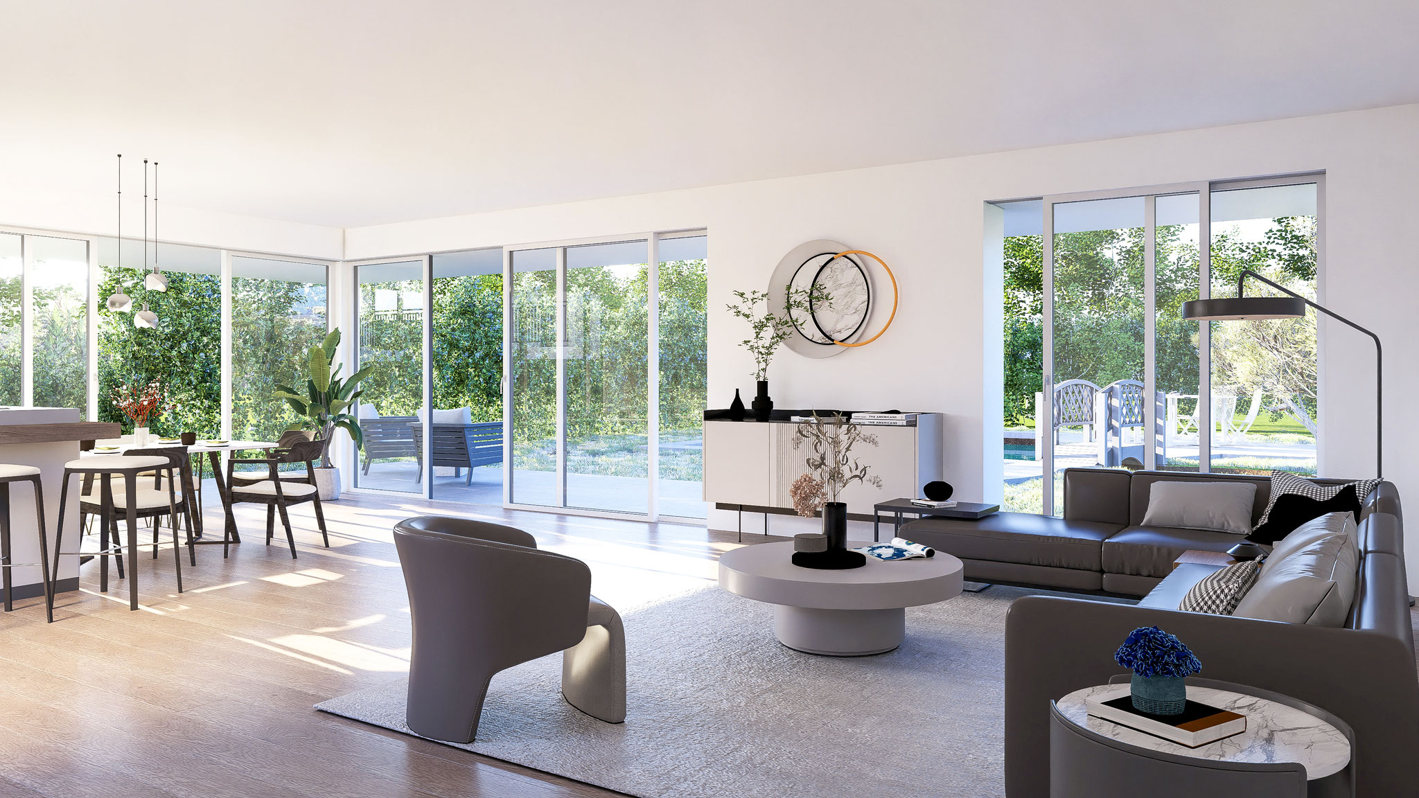 EG Wohnung mit Garten und Pool oder Schwimmbiotop