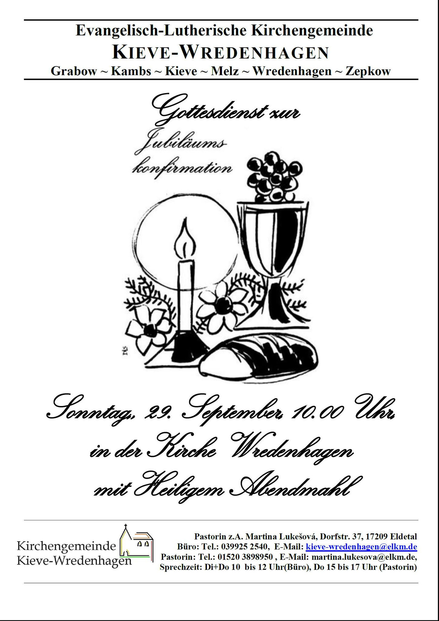 Gottesdienst zur Jubelkonfirmation