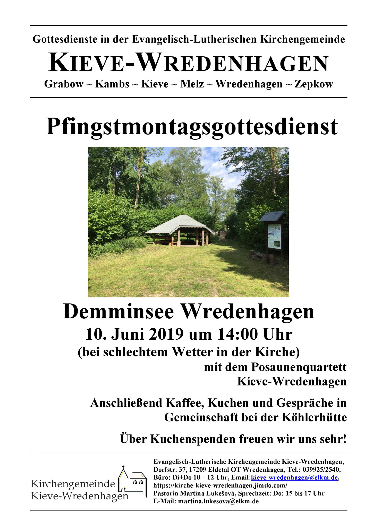 Pfingstmontagsgottesdienst am Demminsee