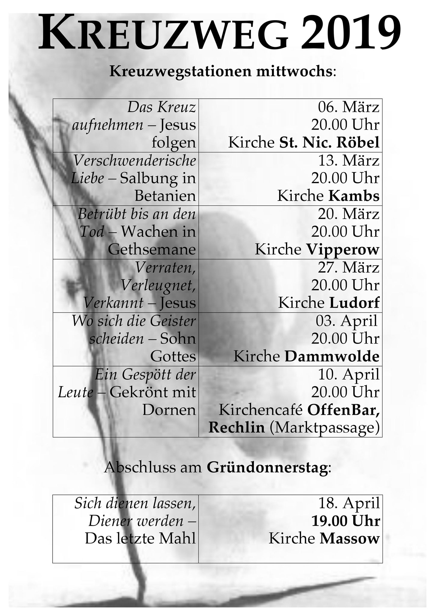 Kreuzwegandachten in der Müritzregion