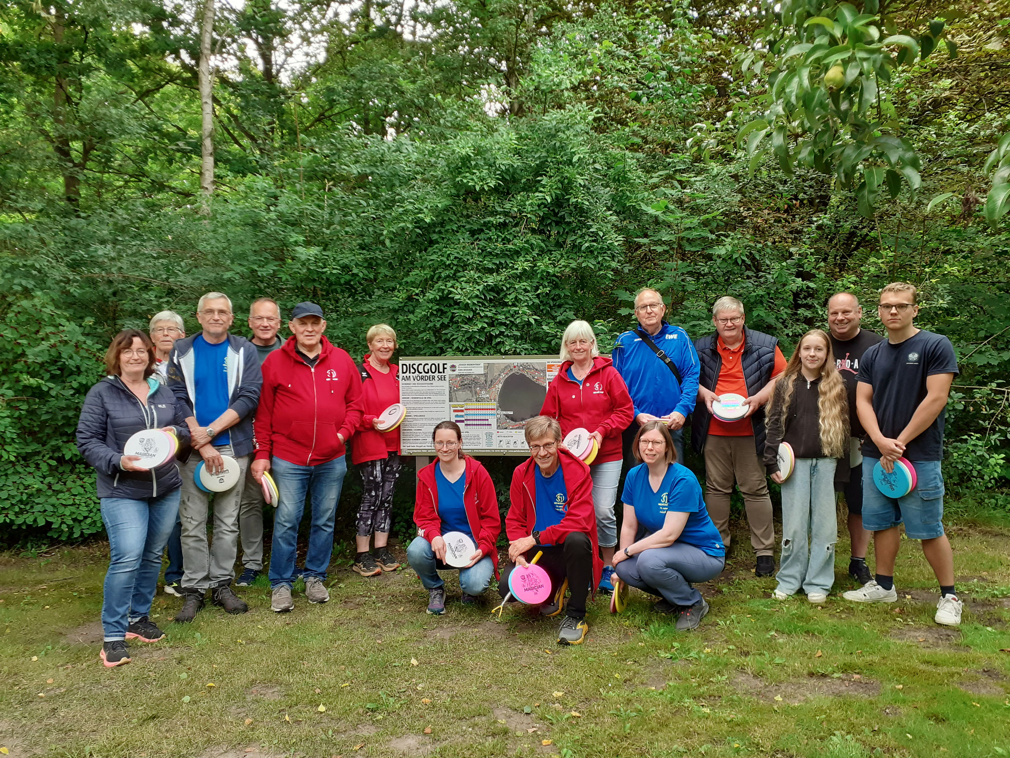 Discgolf am Vörder See zum 75. Geburtstag des TSV Mehedorf (15.07.2025).