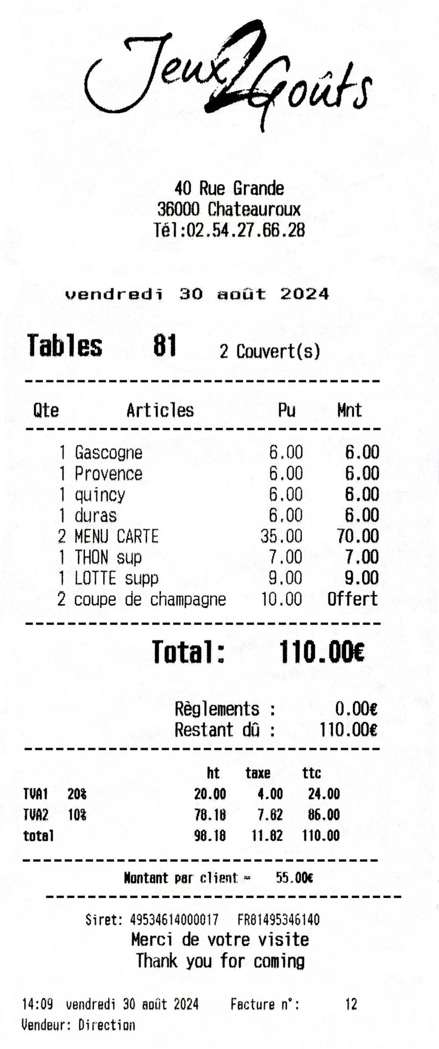 La note
