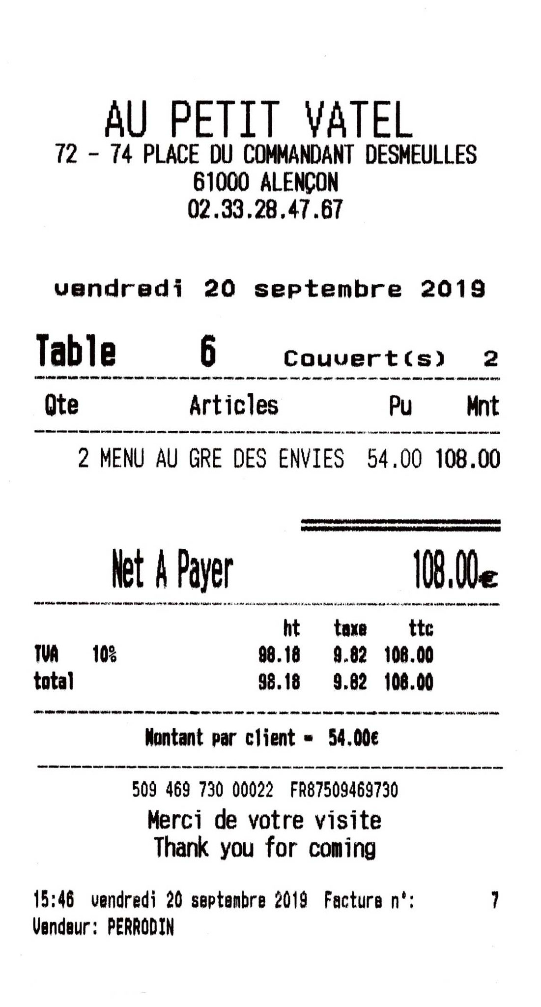 La note