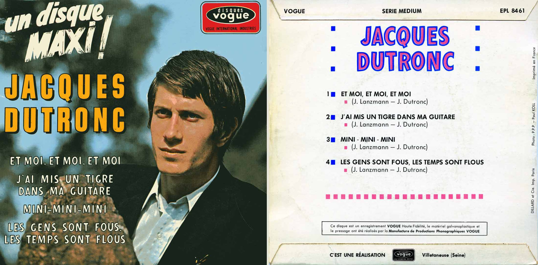 Le premier 45 T de Dutronc, en VO