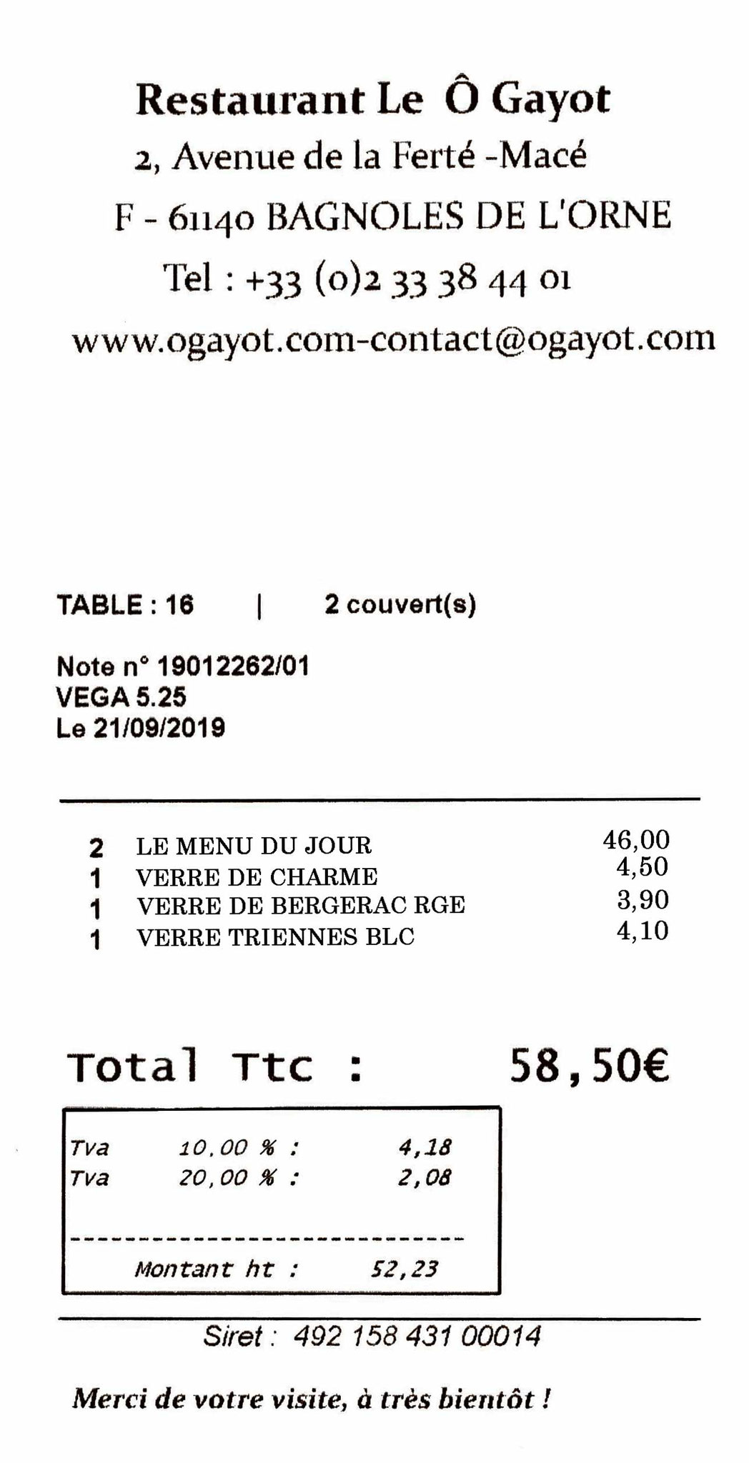 La note