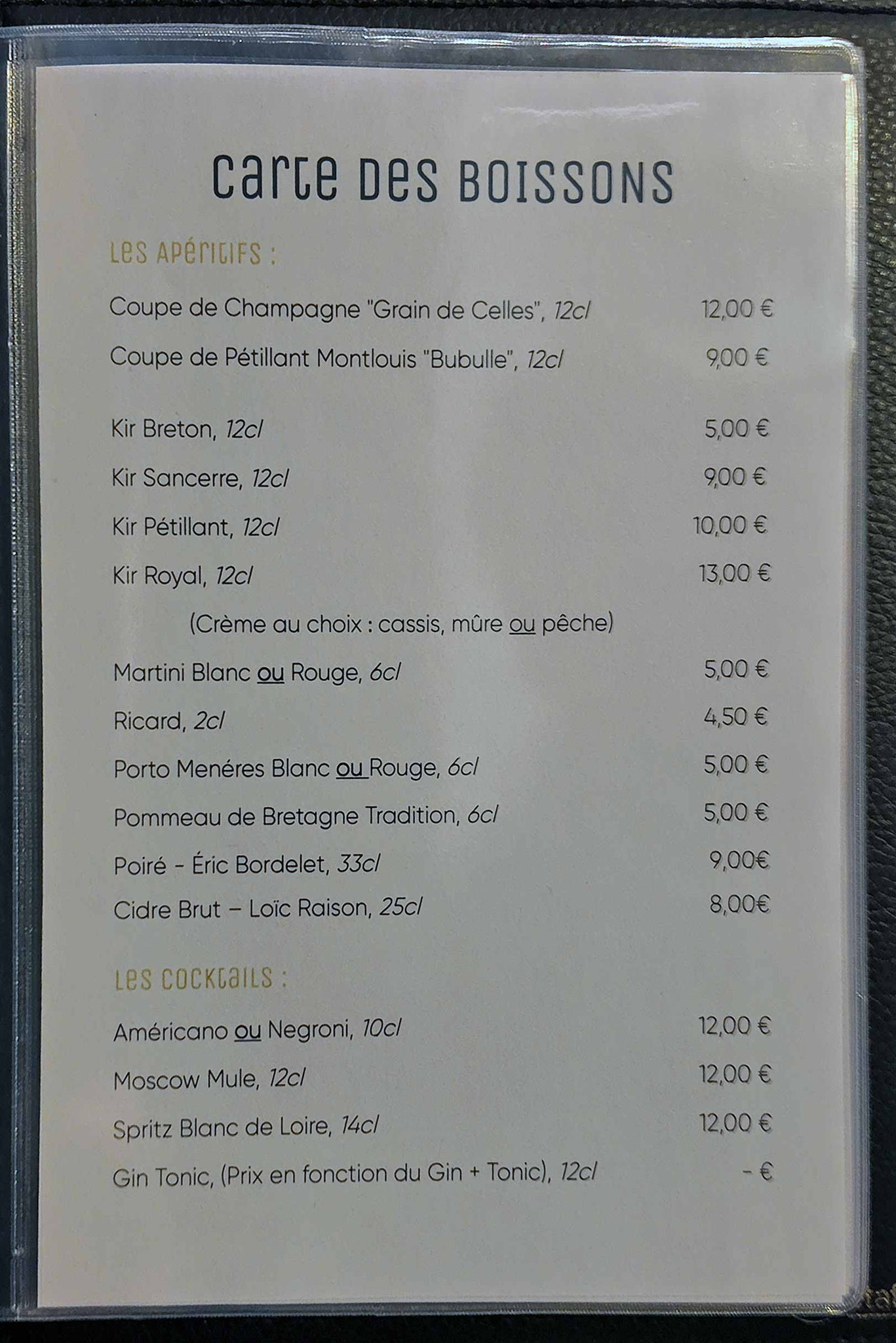 Boissons