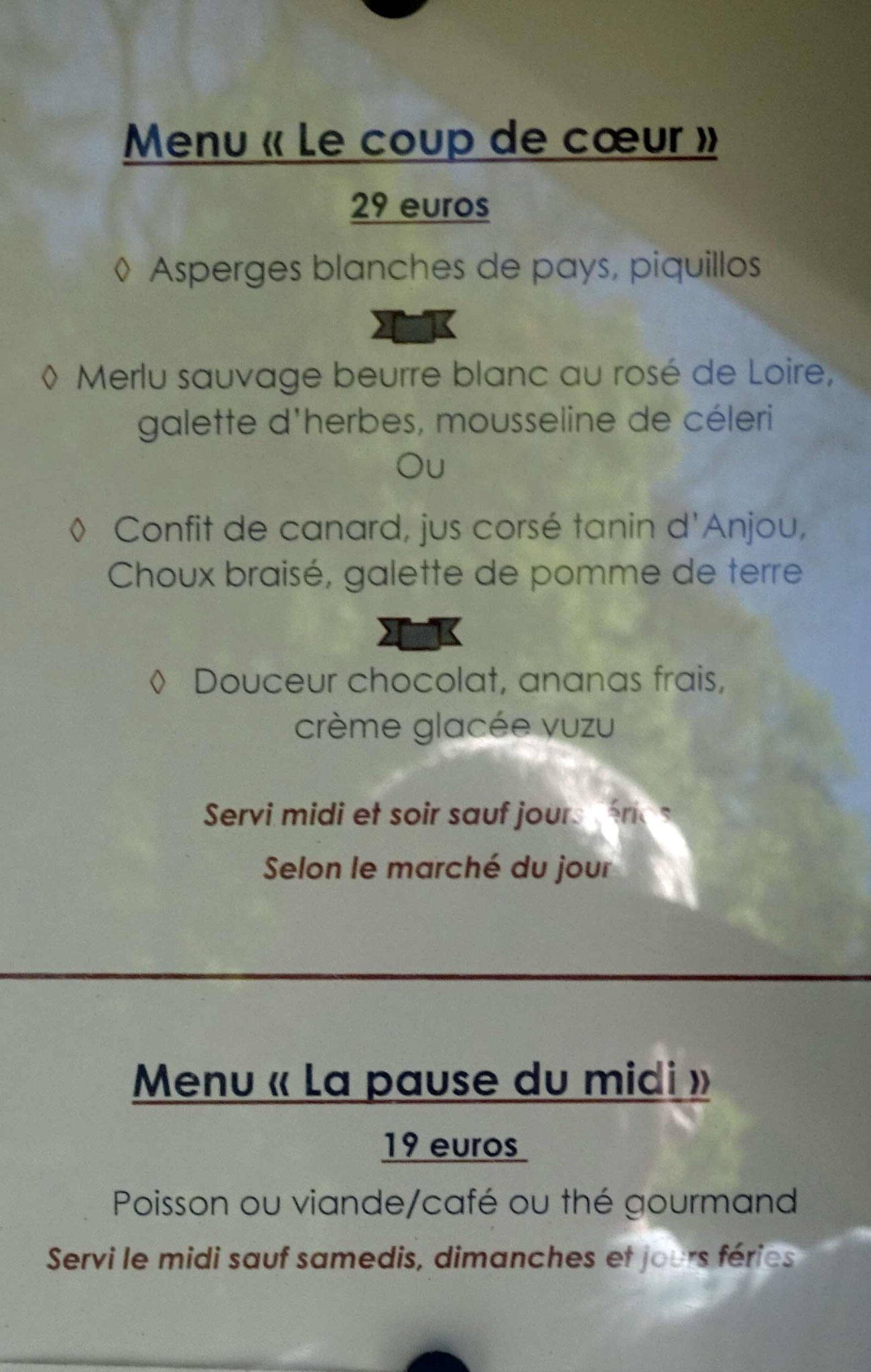 Menus