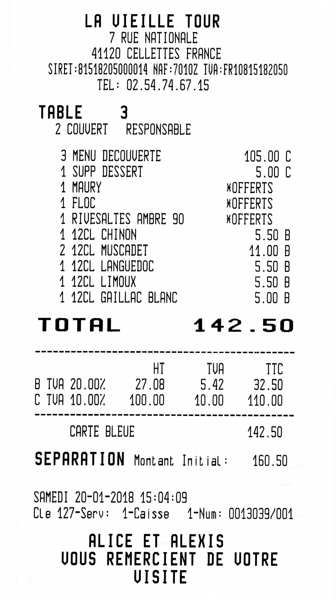 La note