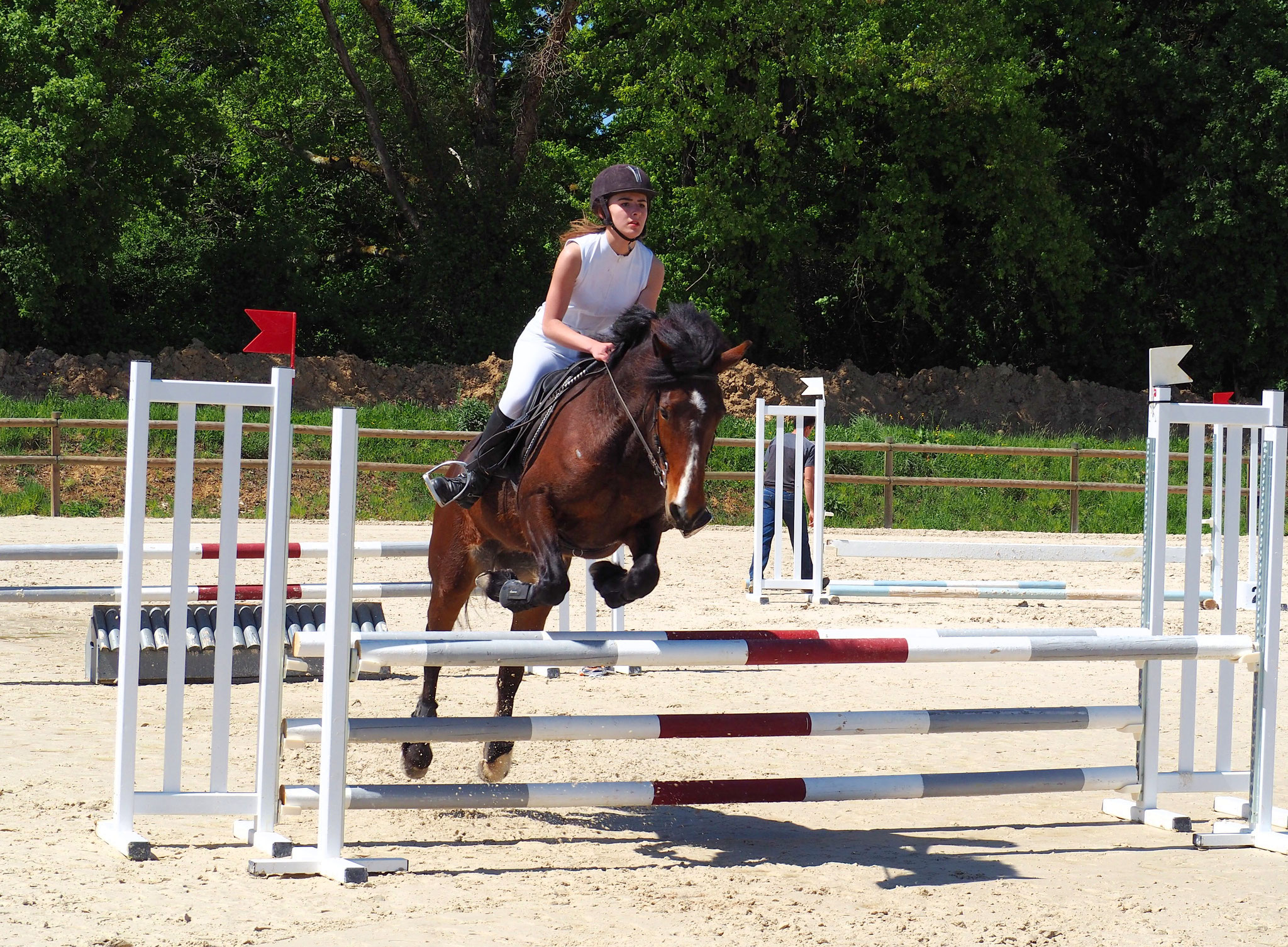 Marie B et Rehann en Club 2 (90 cm)