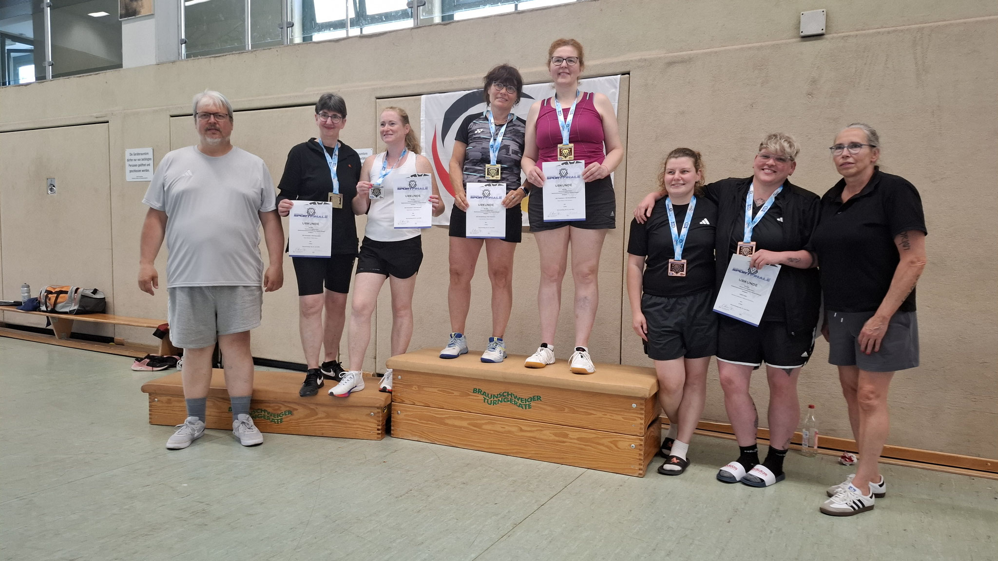 Gaby belegt mit Mariia Keno Platz 2 im Damen-Doppel