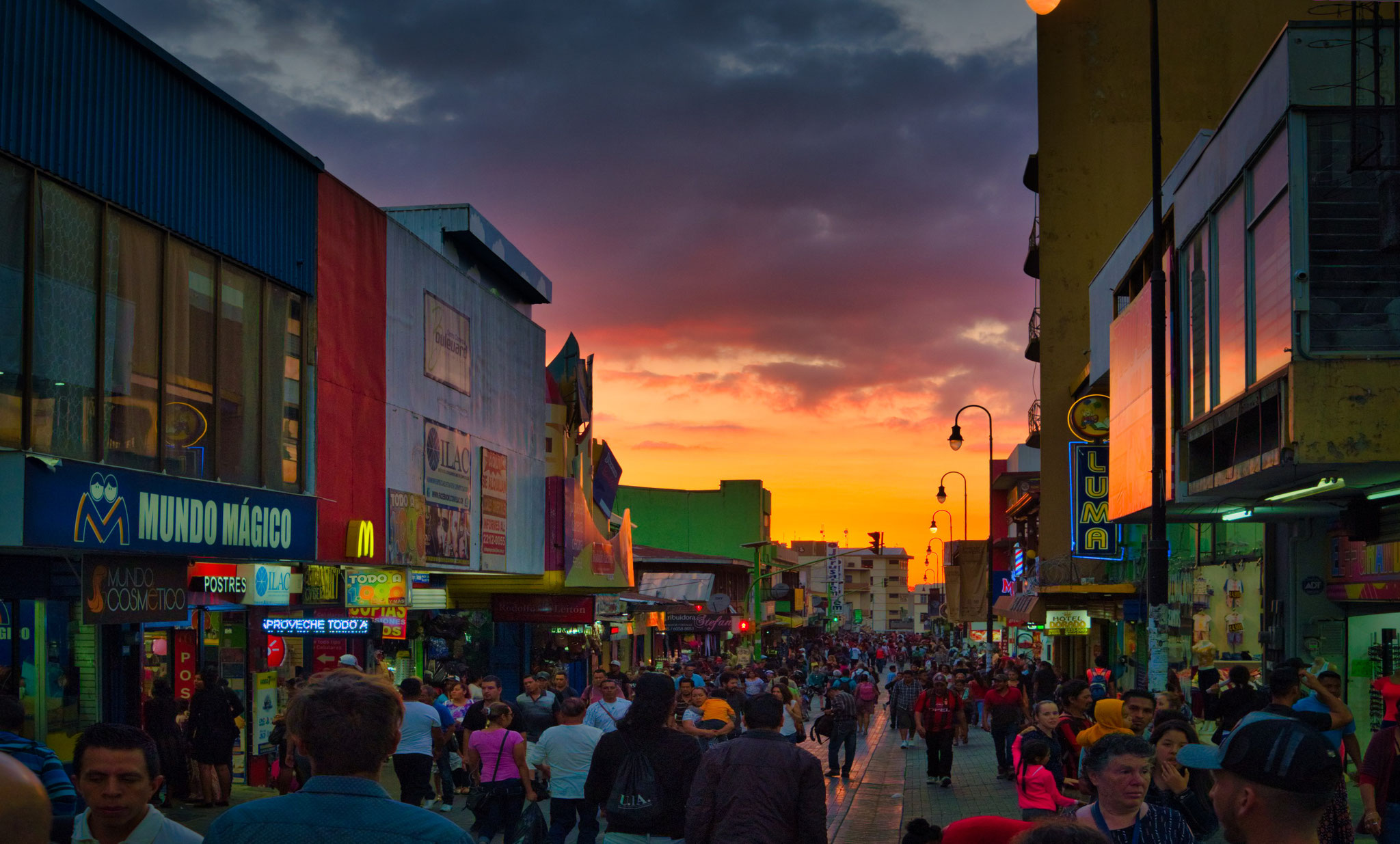 San José au crépuscule