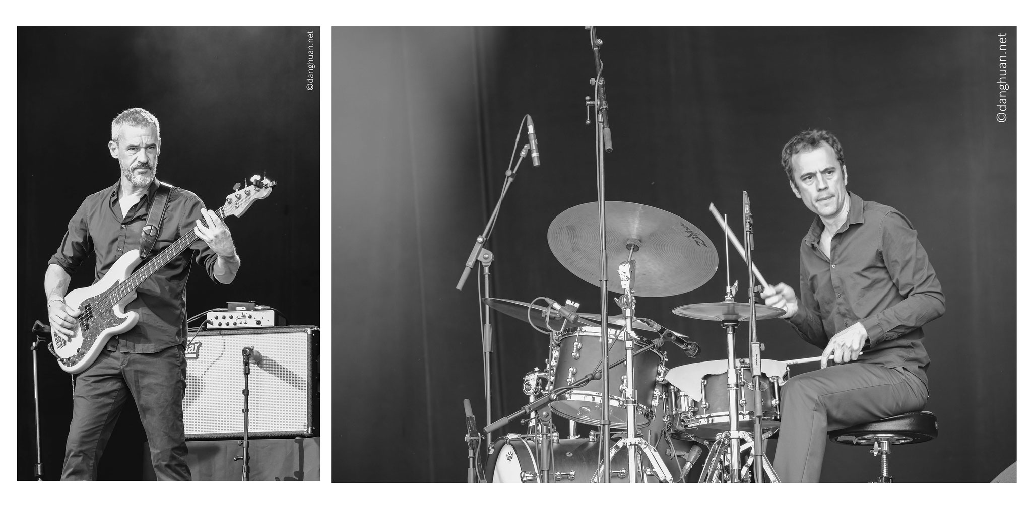 Remi Panossian RP3 - La Défense Jazz Festival Juin 2025, Maxime Delporte : basse, Frédéric Petitprez : batterie