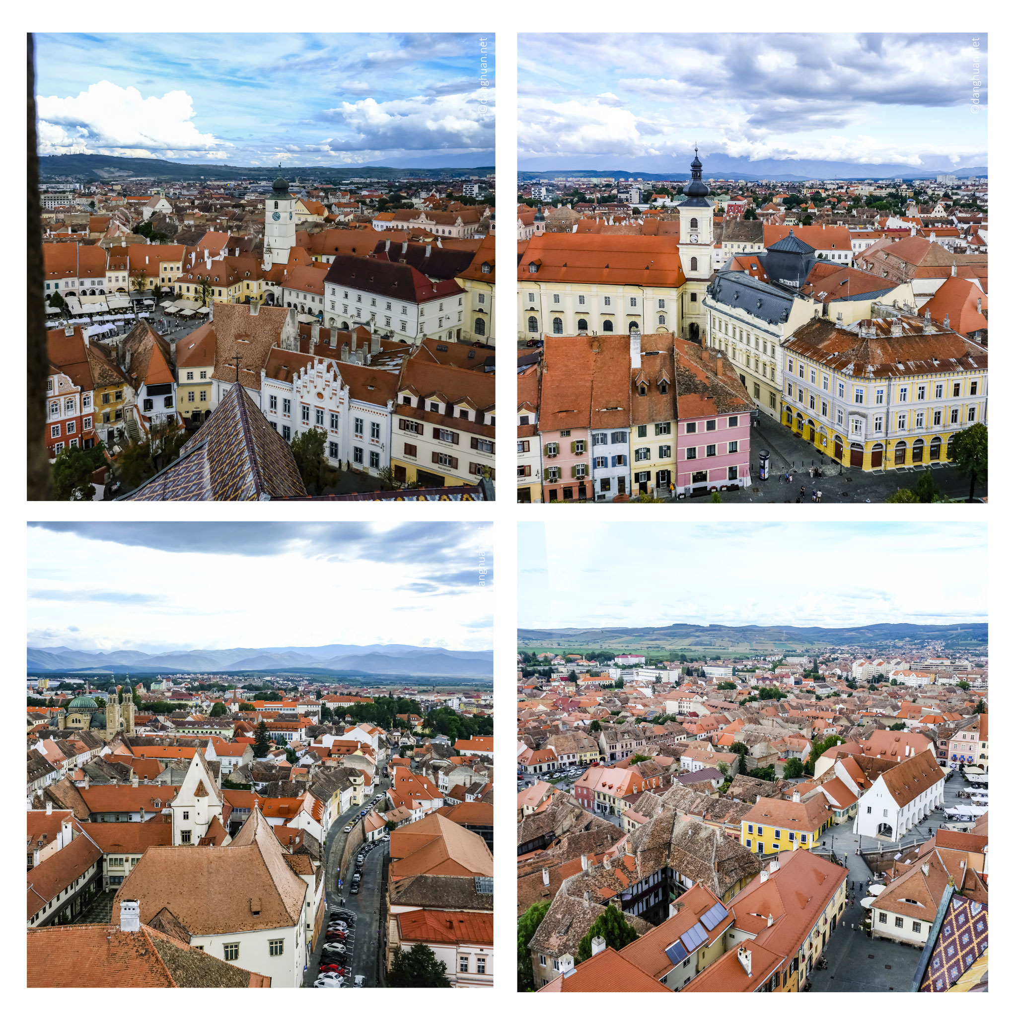 Vue depuis le clocher (73m) de la Cathédrale évangélique Sainte-Marie 