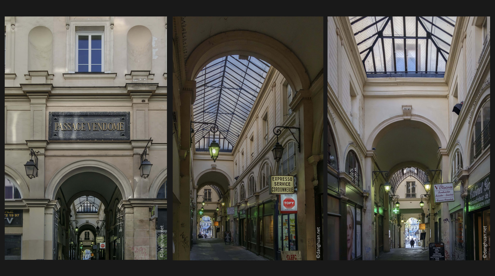 Édifié en 1827 près la place de la République, le passage Vendôme était situé à un emplacement idéal entre l'animation des théâtres du boulevard et un marché animé. De nos jours, il reste peu fréquenté malgré son emplacement 