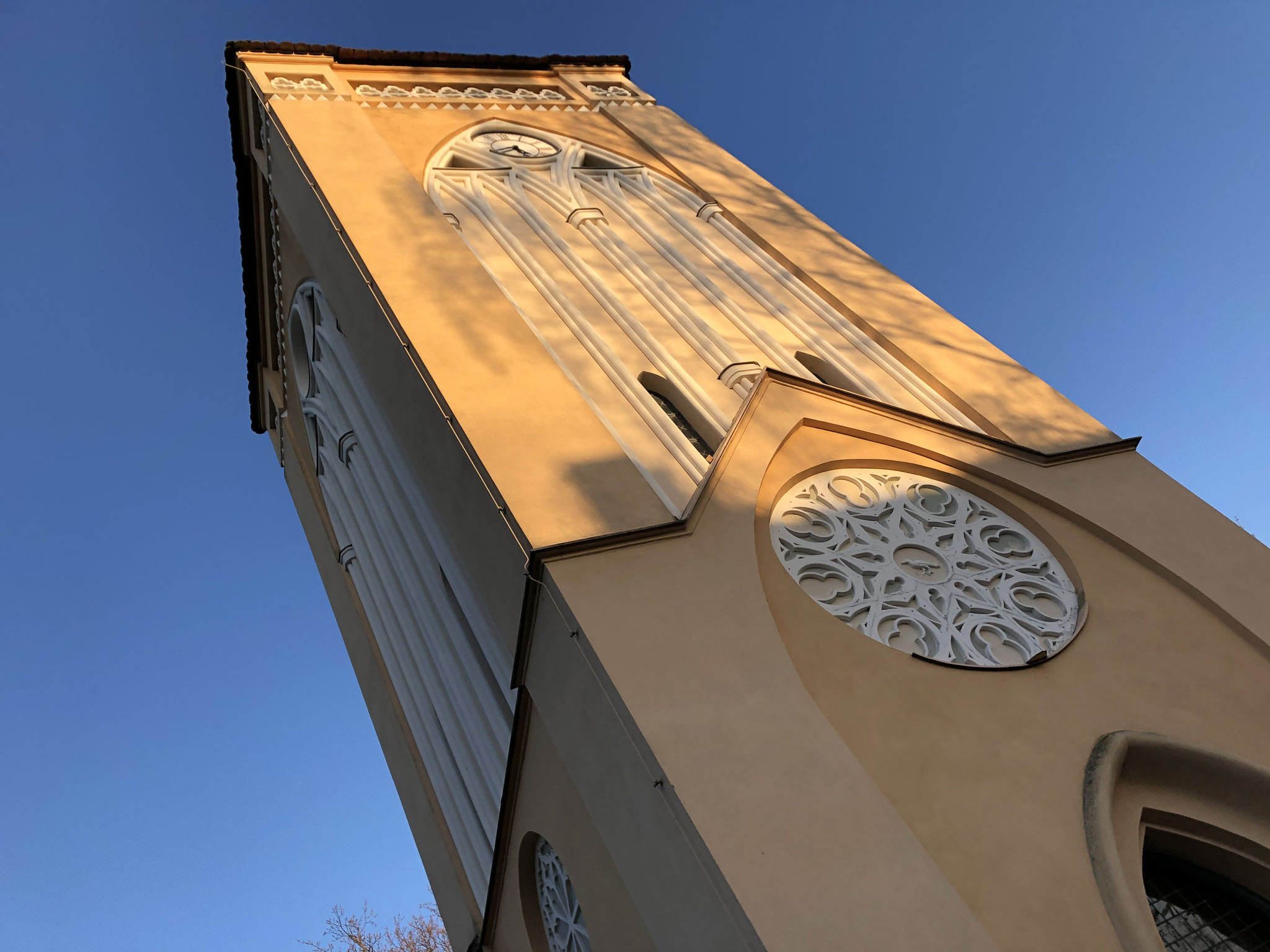Der Turm der Dorfkirche Paretz