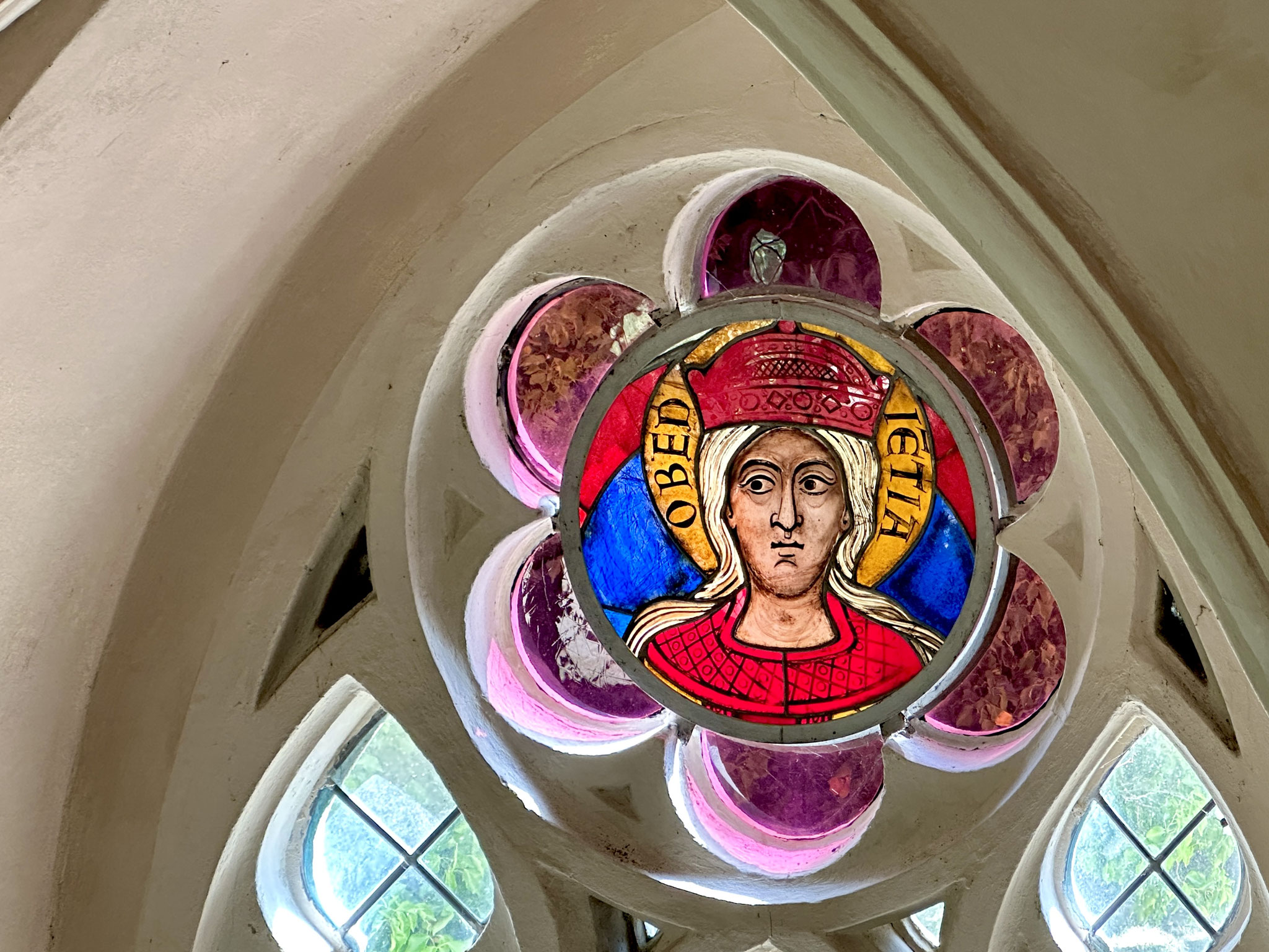 Bleiglasfenster in der Dorfkirche Paretz