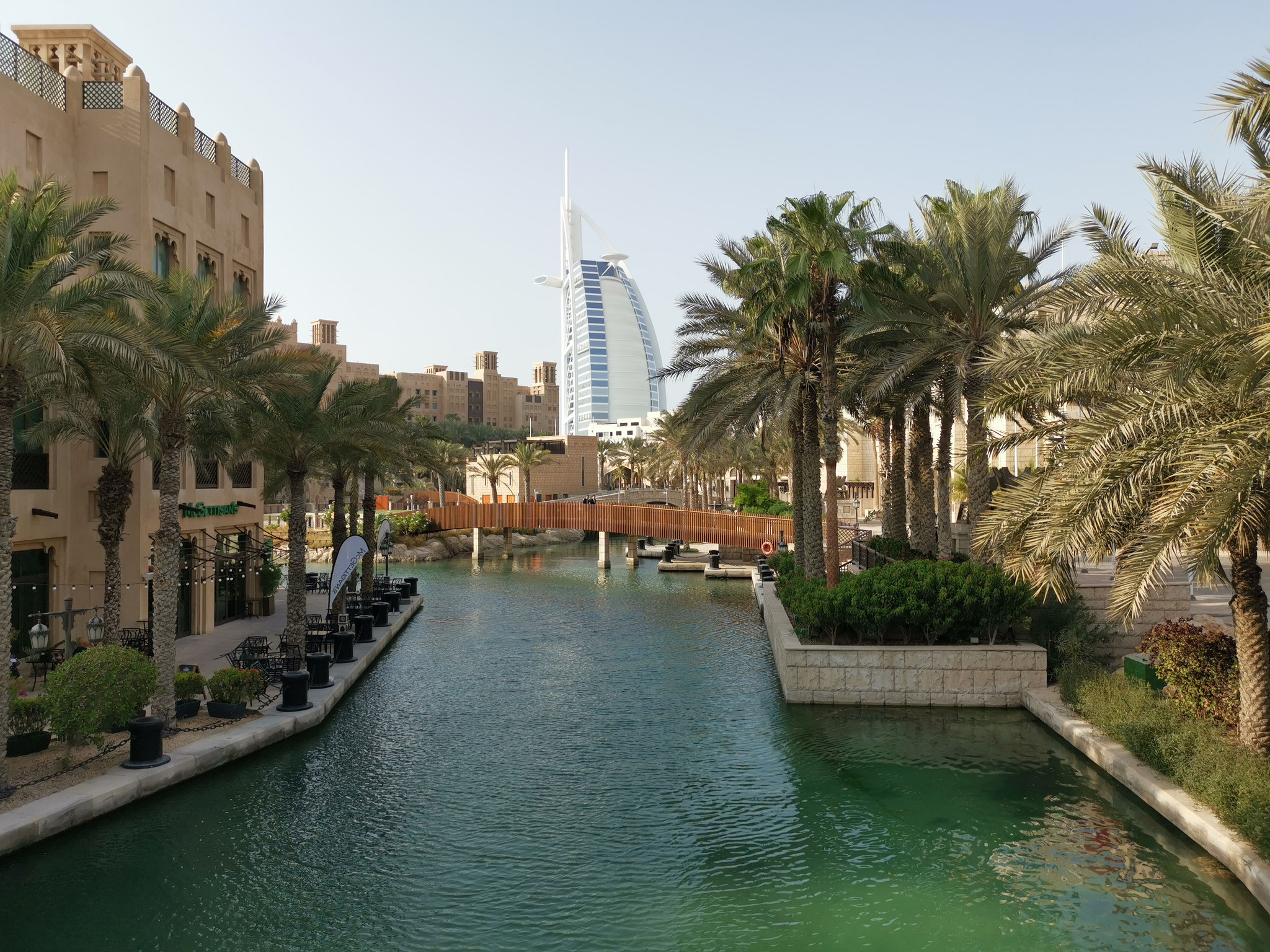 Burj al Arab view from Souk Medinat
