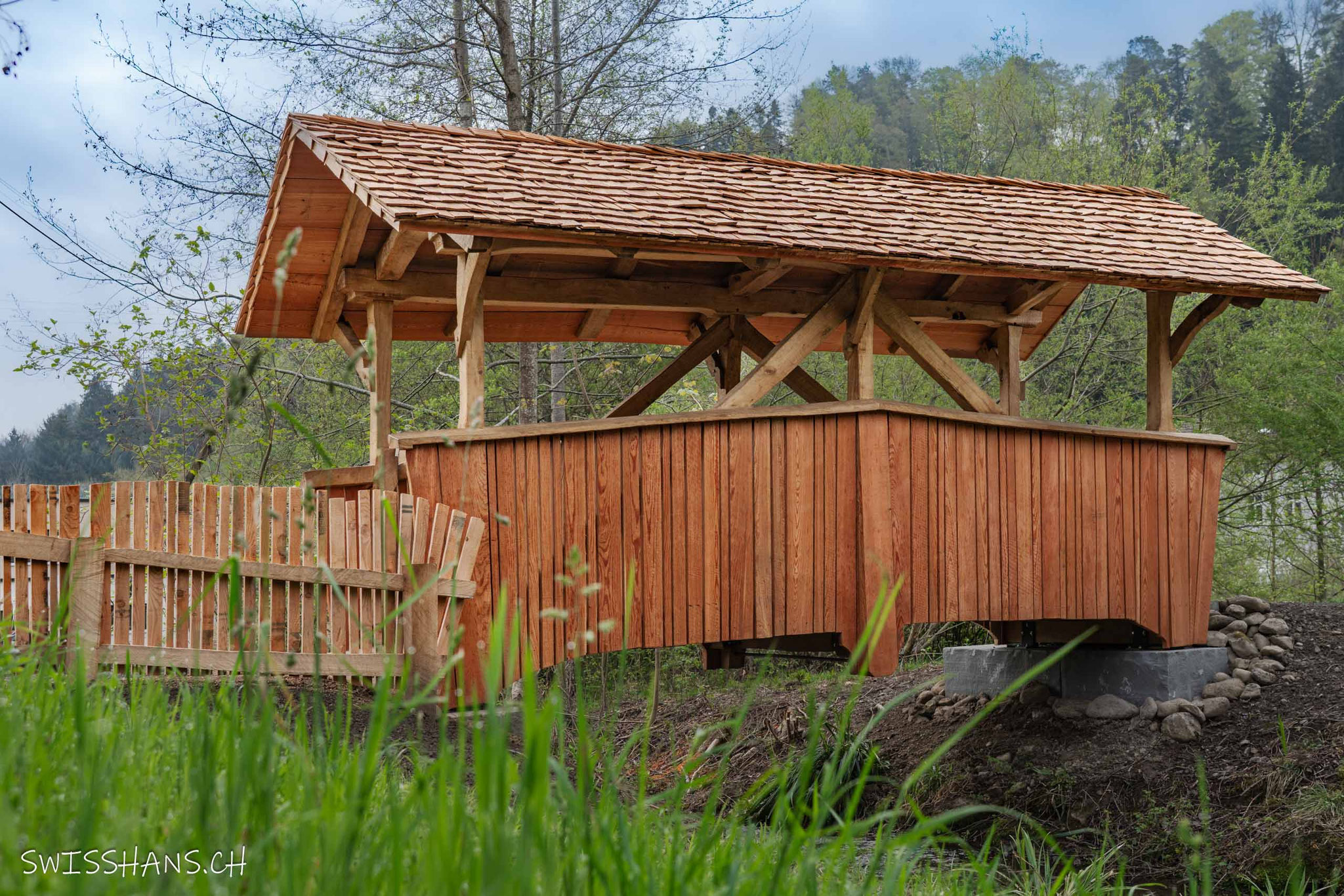 Gedeckte Mülibachbrücke in Berneck
