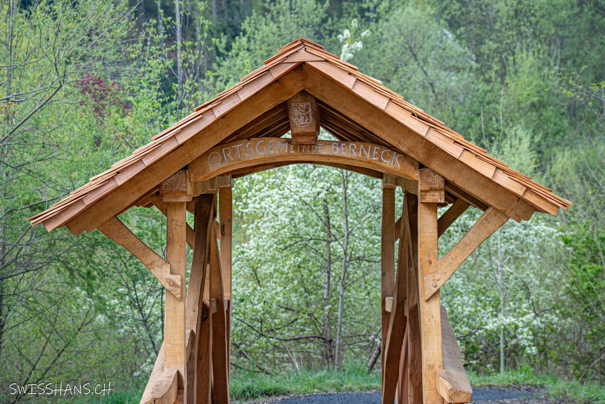 Gedeckte Mülibachbrücke in Berneck
