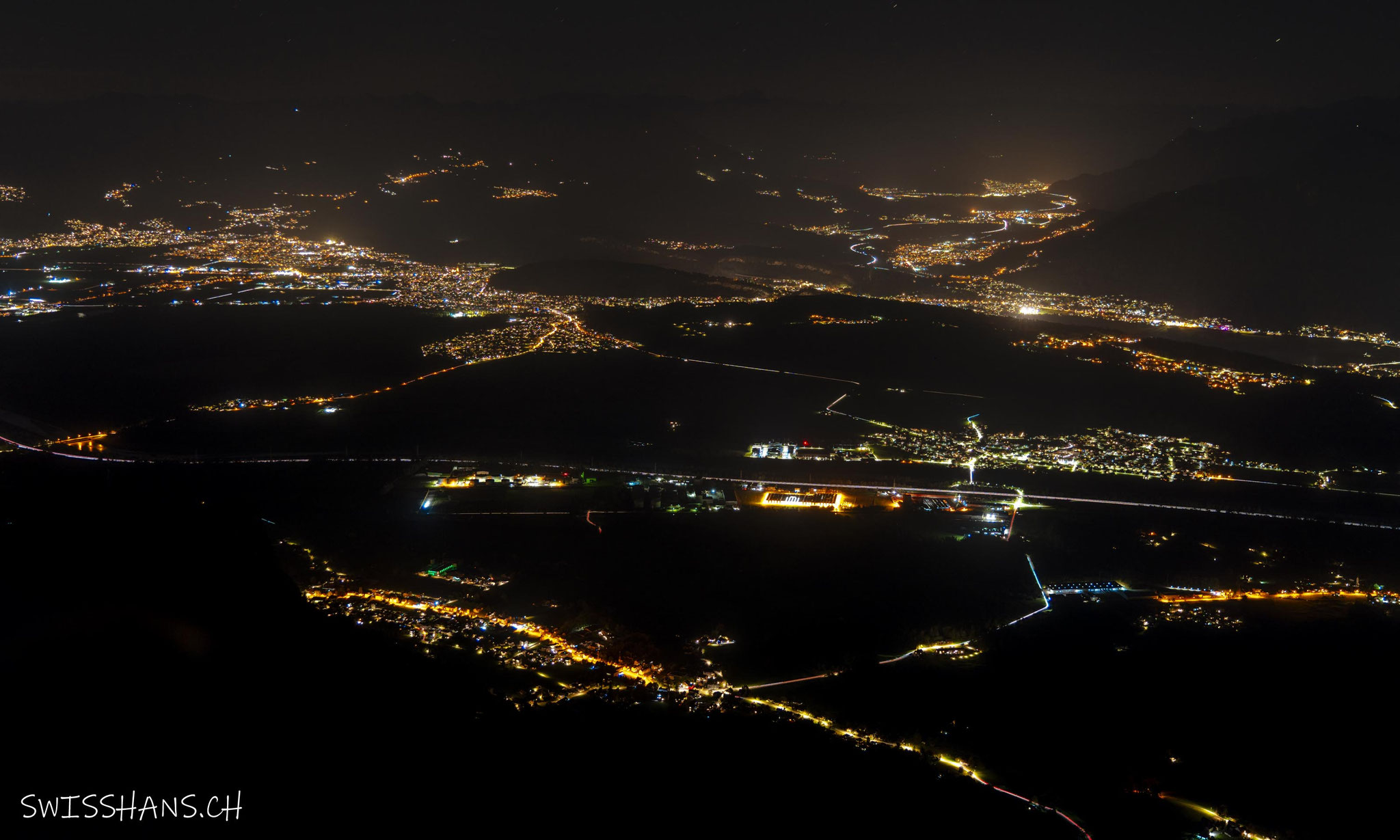 Rheintal by night