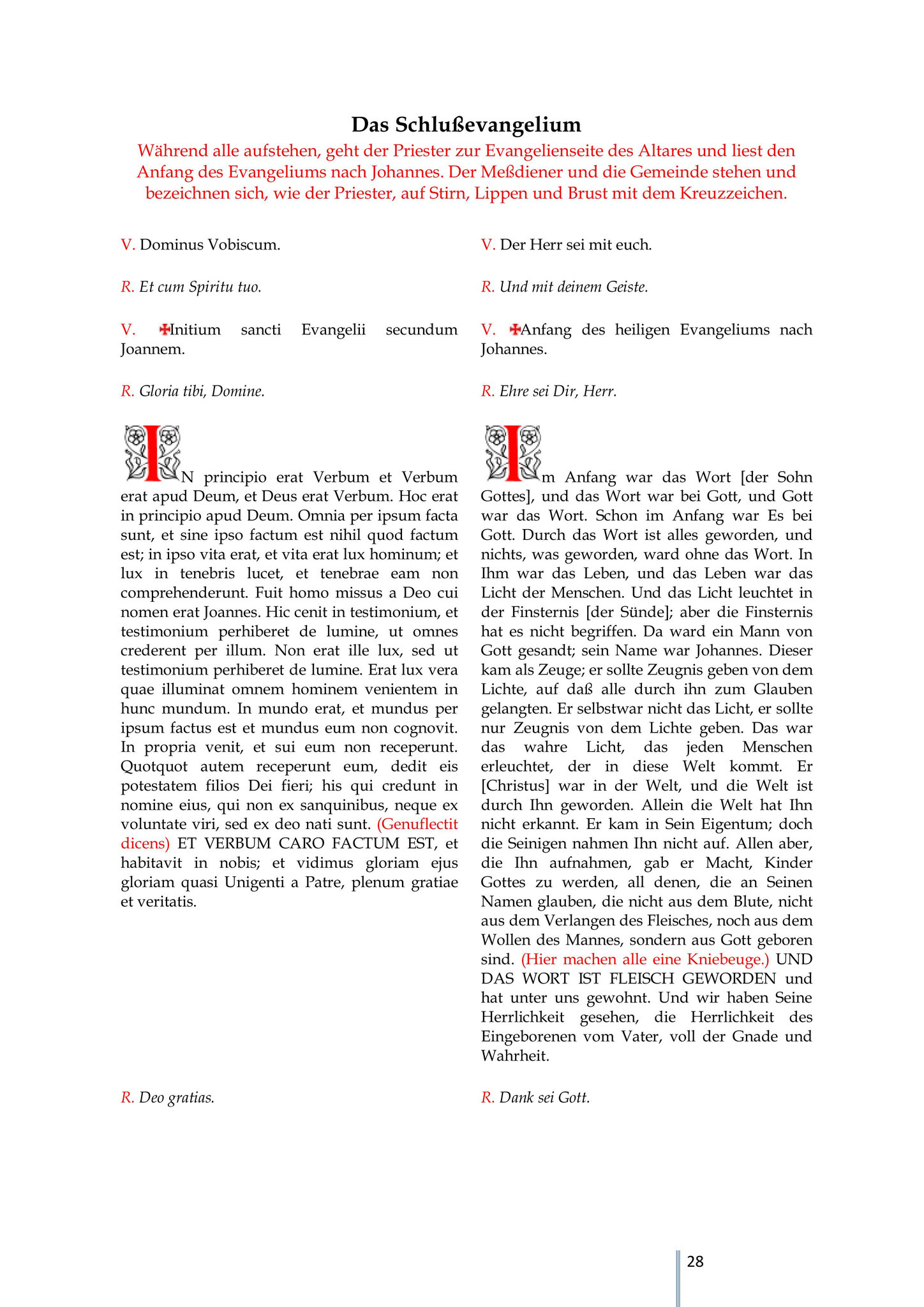 Das Schlußevangelium