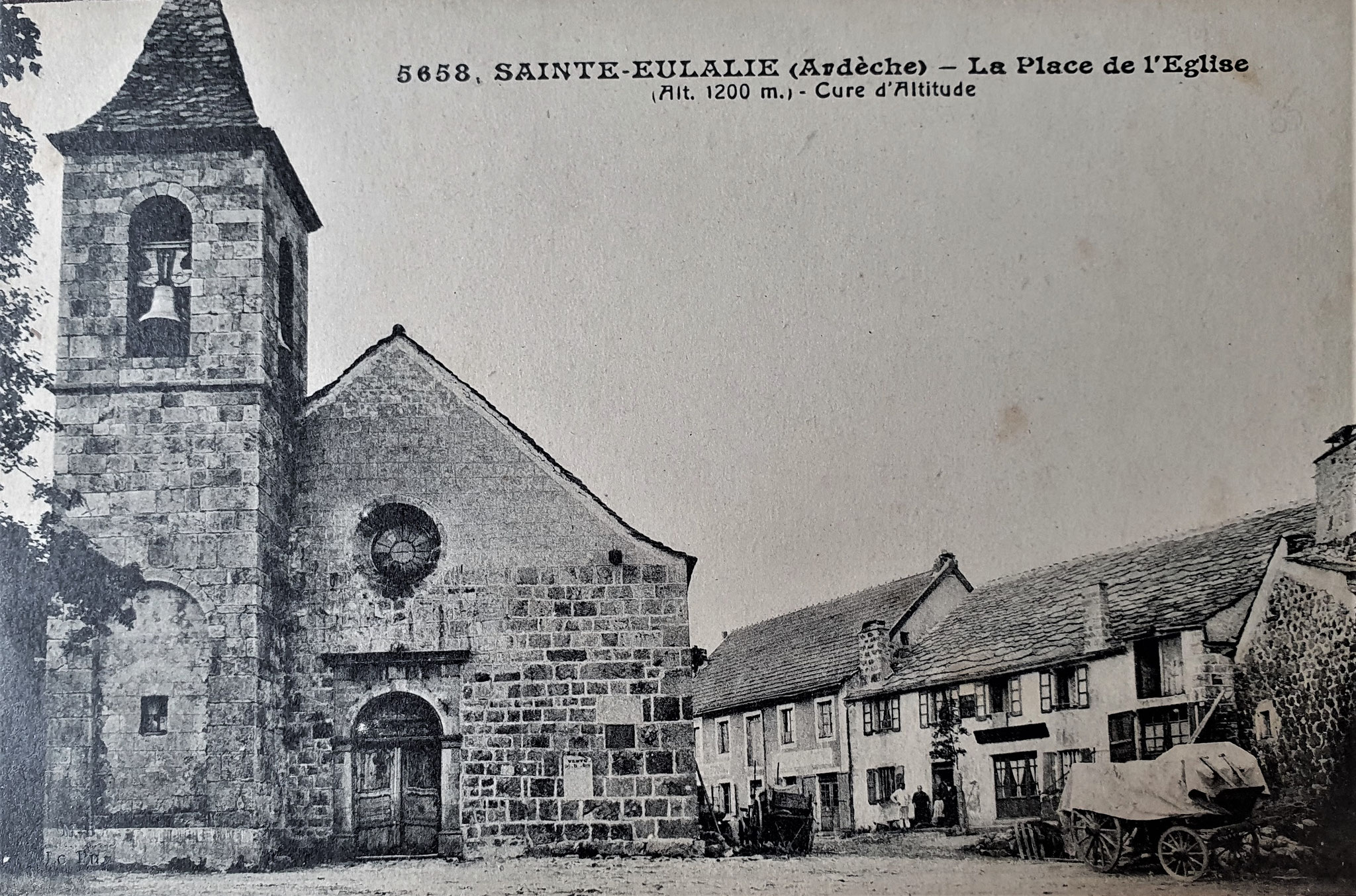 Photos anciennes de SainteEulalie Mairie de SainteEulalie Ardèche