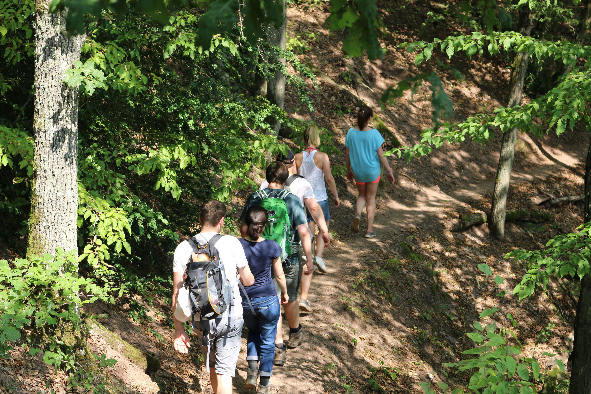 Wandern auf dem Calmont-Klettersteig