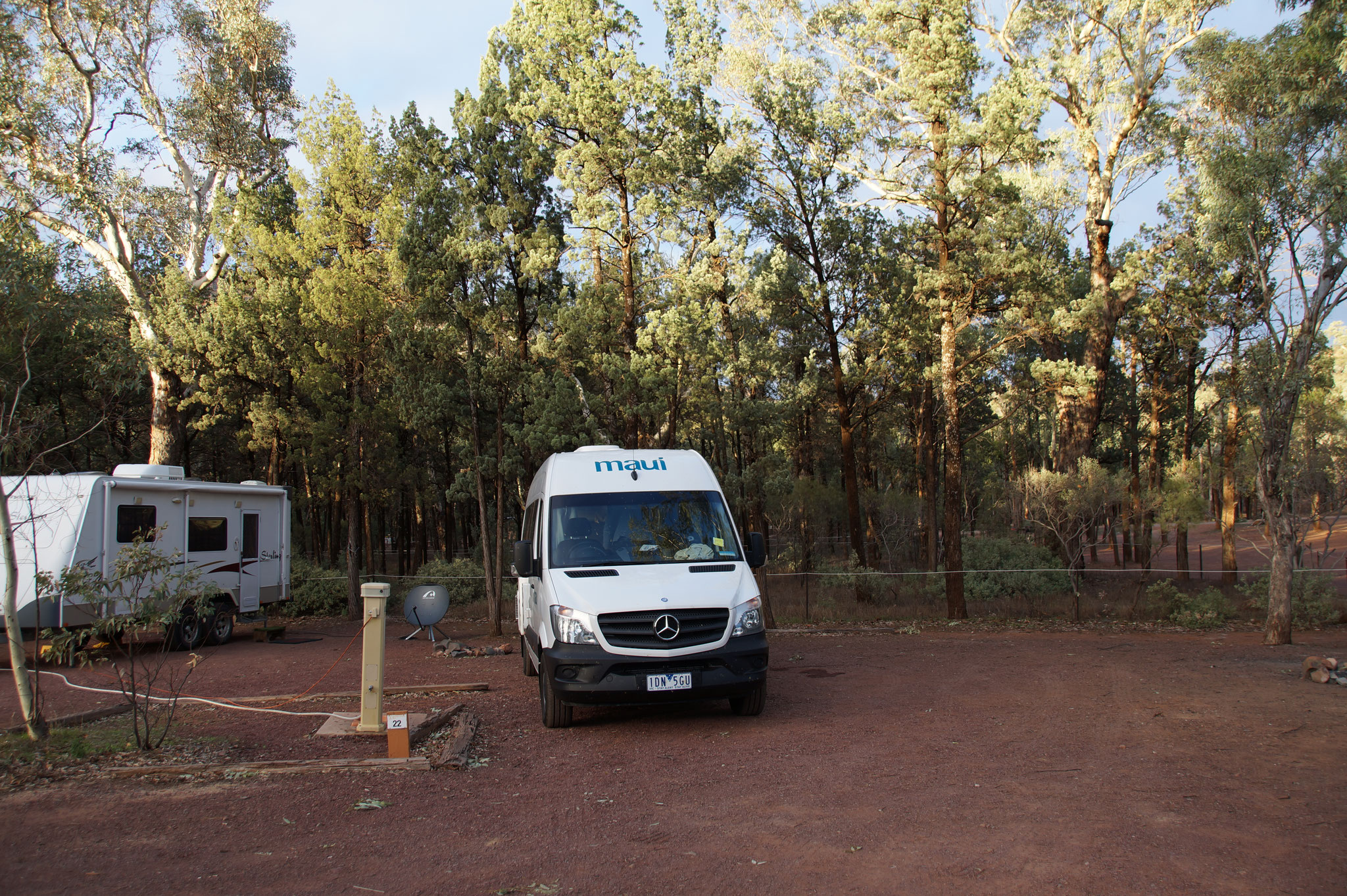 Unser Stellplatz auf dem Wilpena Pound Campground