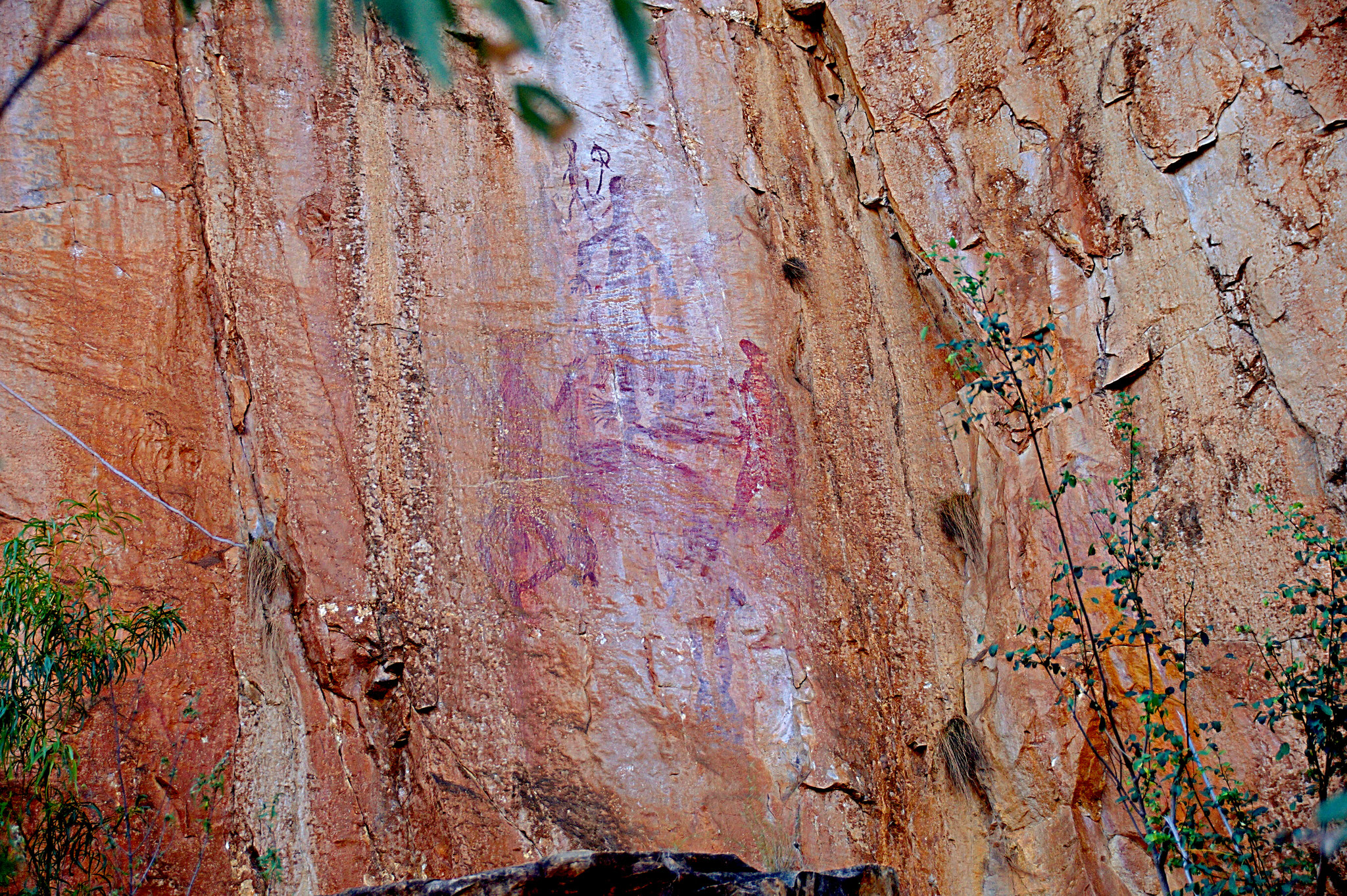 Felsgemälde in der Katherine Gorge.